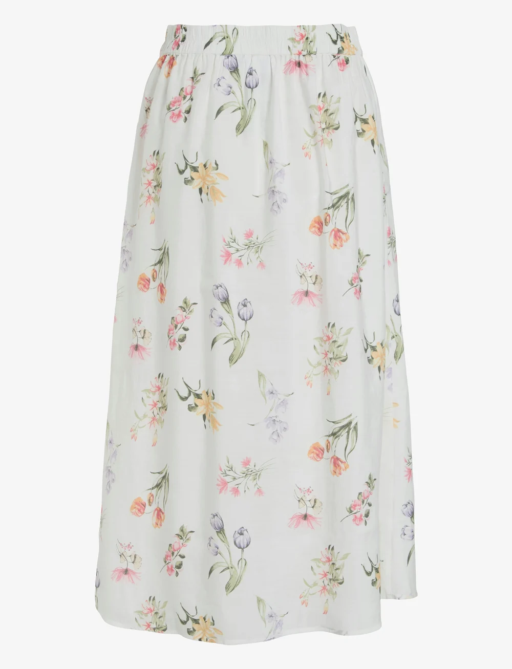 Vila - VIEDNANA FIR MIDI SKIRT/LN - midi-röcke - snow white - 1