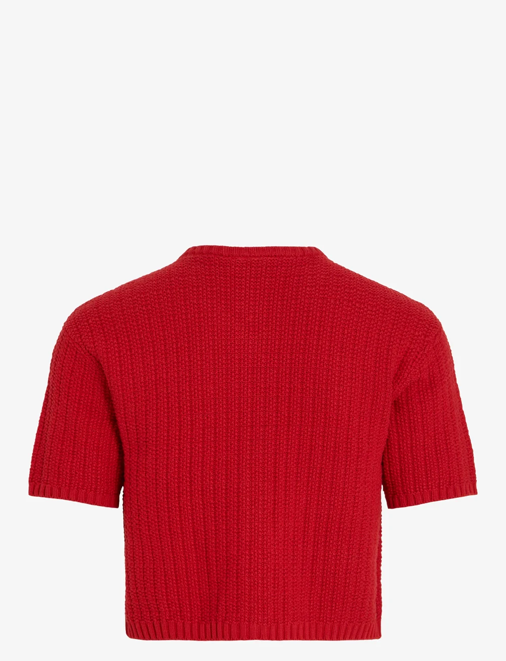 Vila - VITUT S/S V-NECK KNIT CARDIGAN/KA - gilets - pompeian red - 2