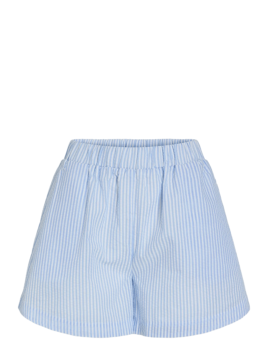 Vila - VICORALINA STRIPE LOOSE SHORTS/LN - casual shorts - snow white - 1