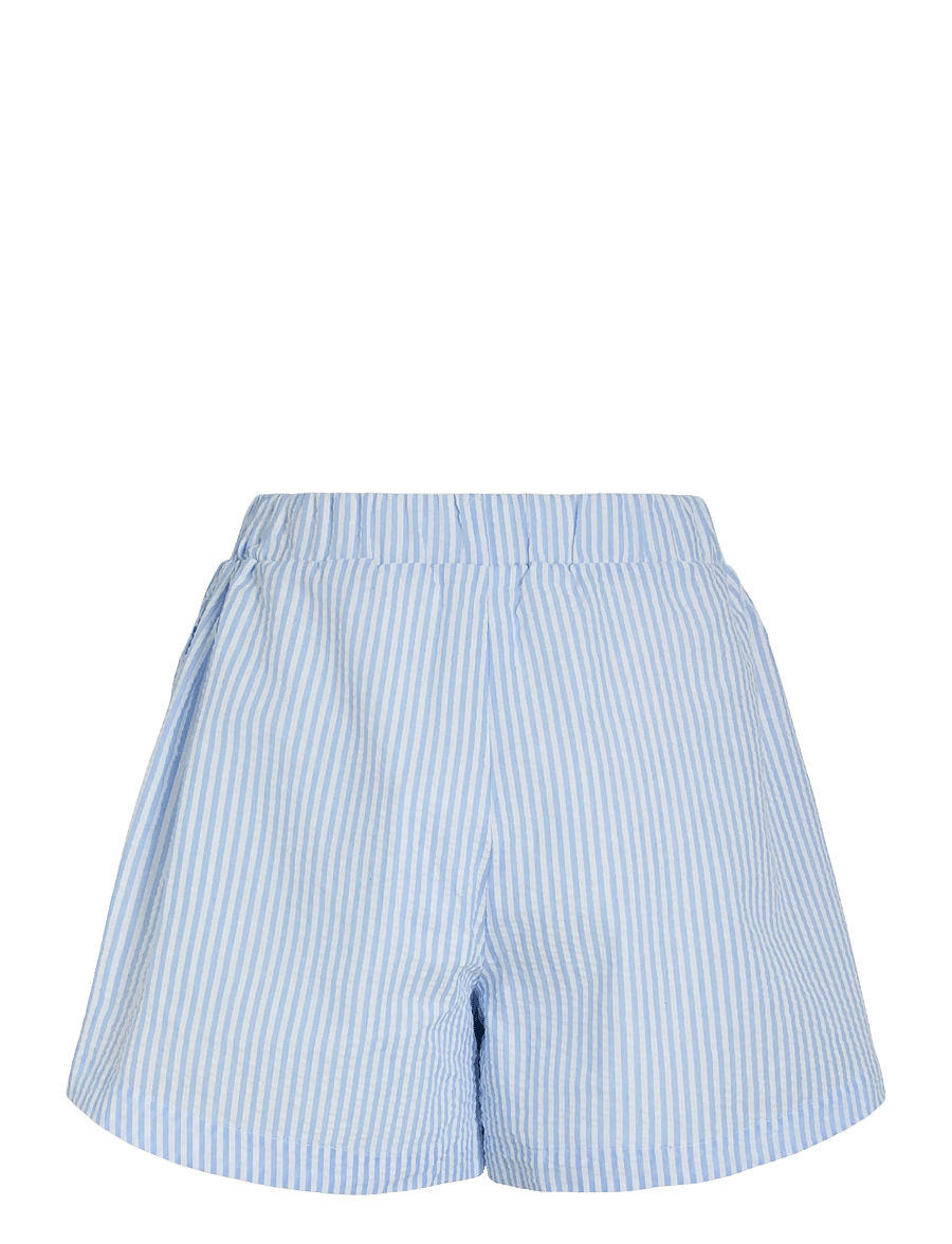 Vila - VICORALINA STRIPE LOOSE SHORTS/LN - casual shorts - snow white - 2