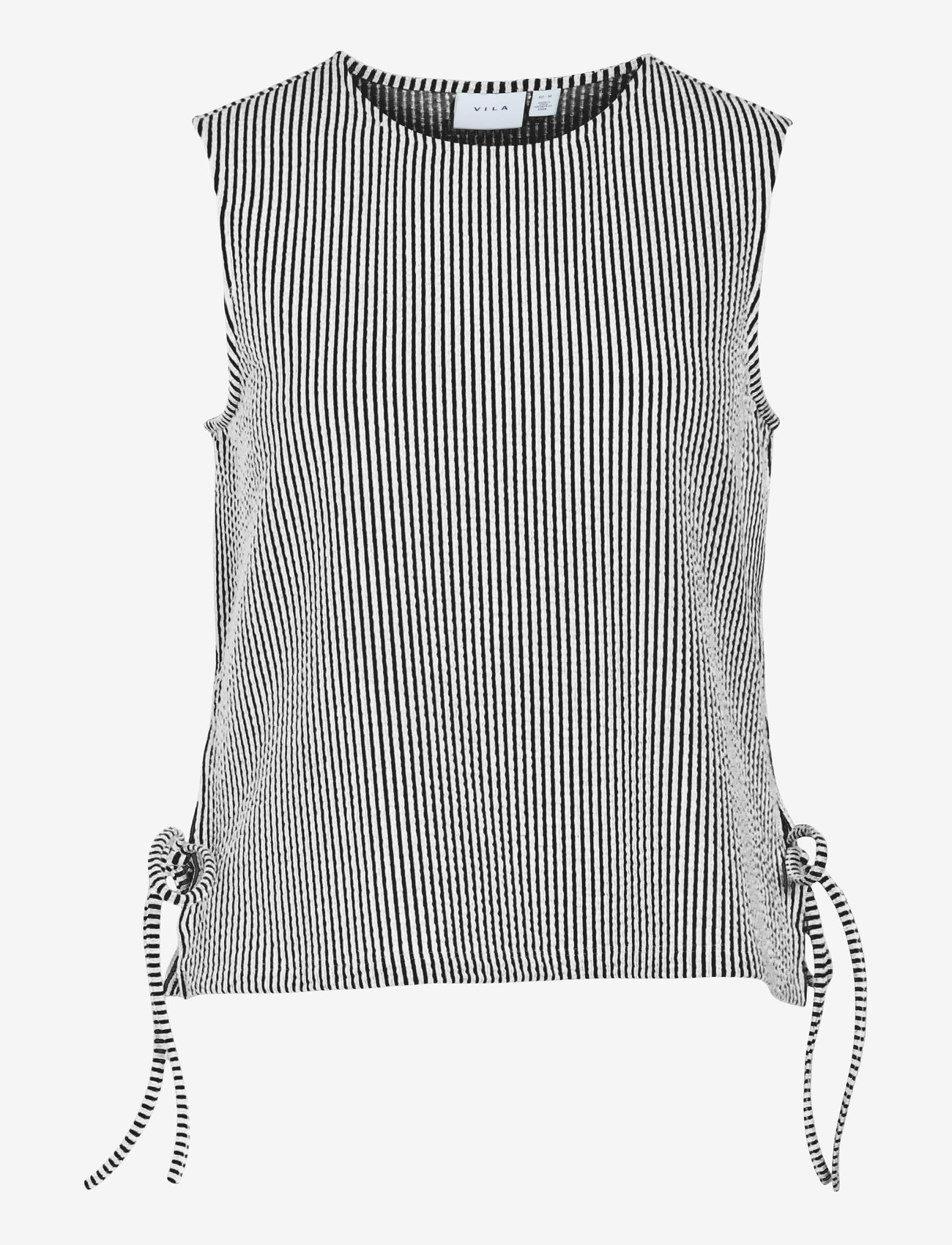 Vila - VISTRIPLO TIE S/L TOP - palaidinės be rankovių - black beauty - 1