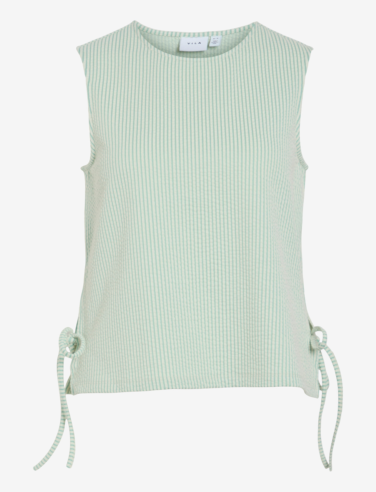 Vila - VISTRIPLO TIE S/L TOP - varrukateta pluusid - silt green - 1