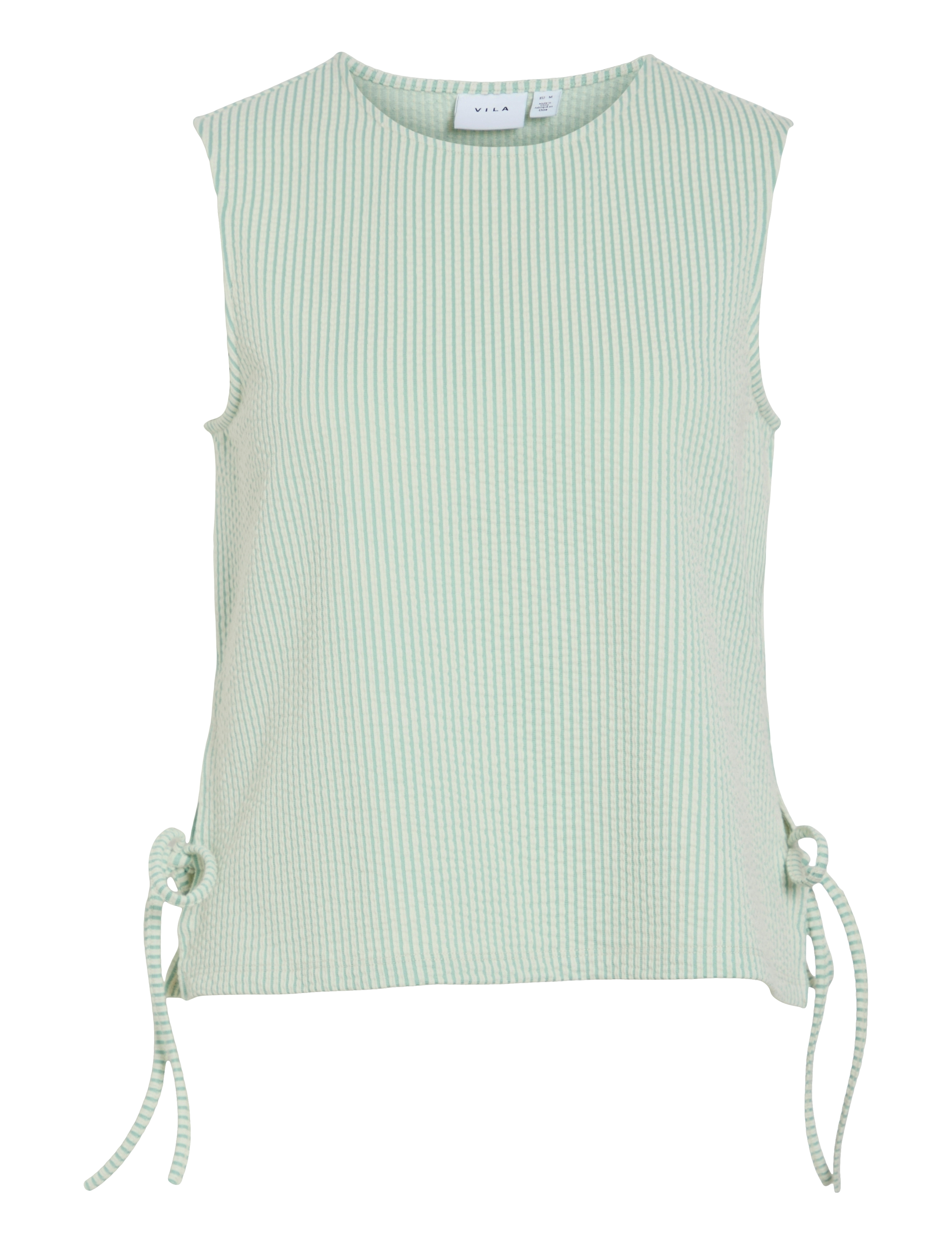 Vila VISTRIPLO TIE S/L TOP - Blusen & Hemden - SILT GREEN / green