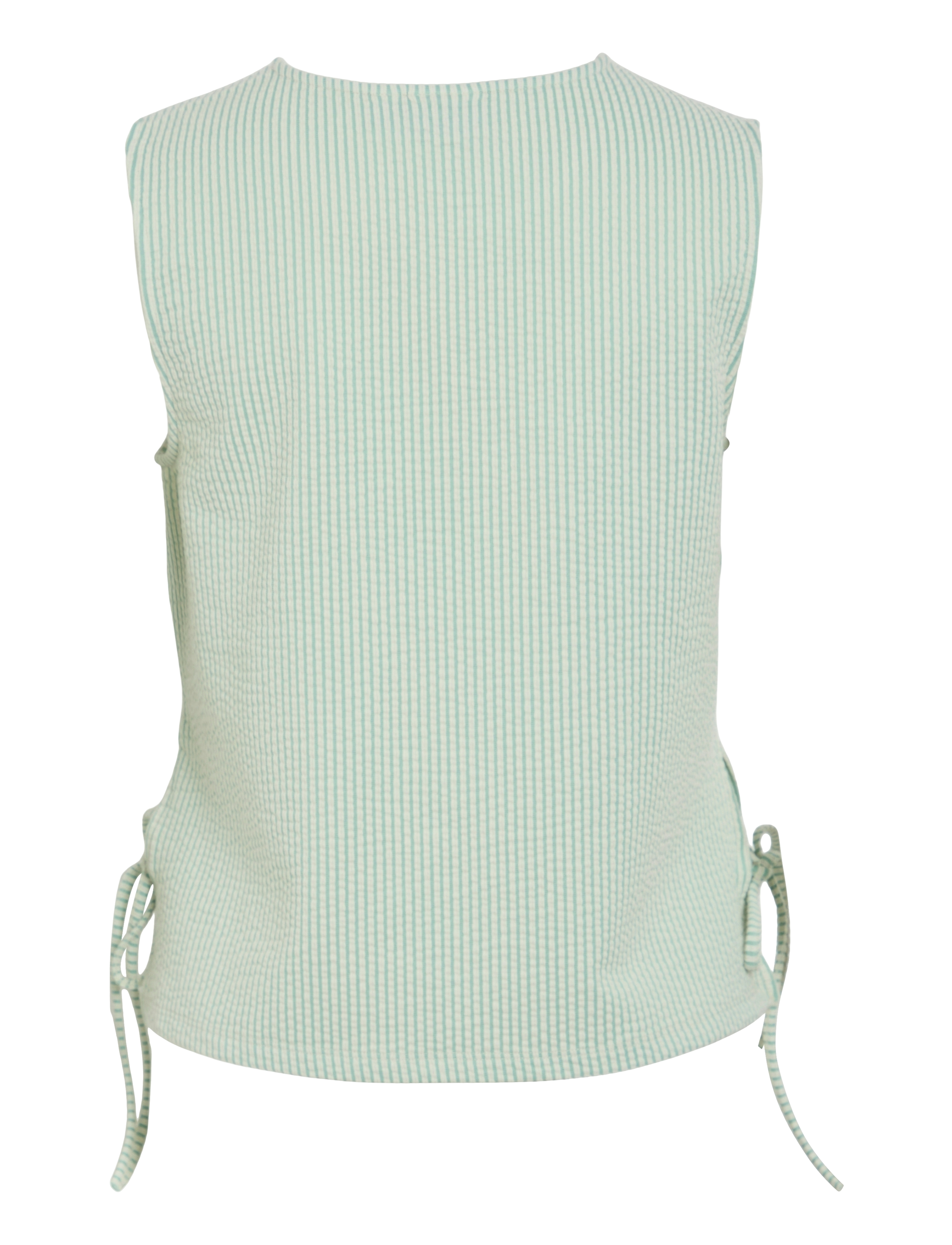 Vila - VISTRIPLO TIE S/L TOP - Ärmlösa blusar - silt green - 2