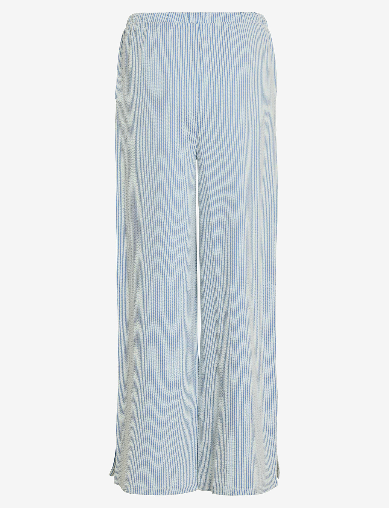 Vila - VISTRIPLO HW WIDE PANTS - wijde broeken - regatta - 2