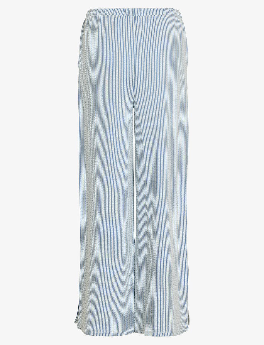 Vila - VISTRIPLO HW WIDE PANTS - regatta - 2