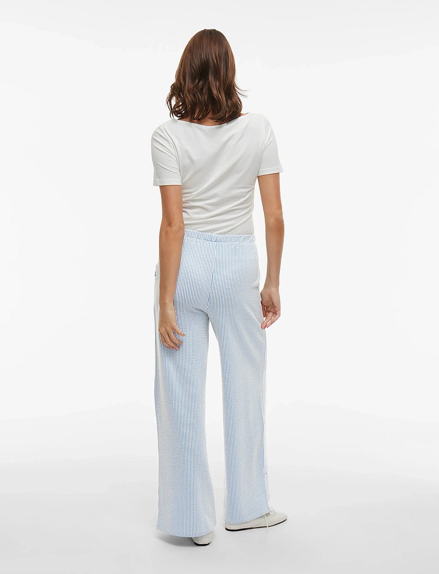 Vila - VISTRIPLO HW WIDE PANTS - regatta - 3