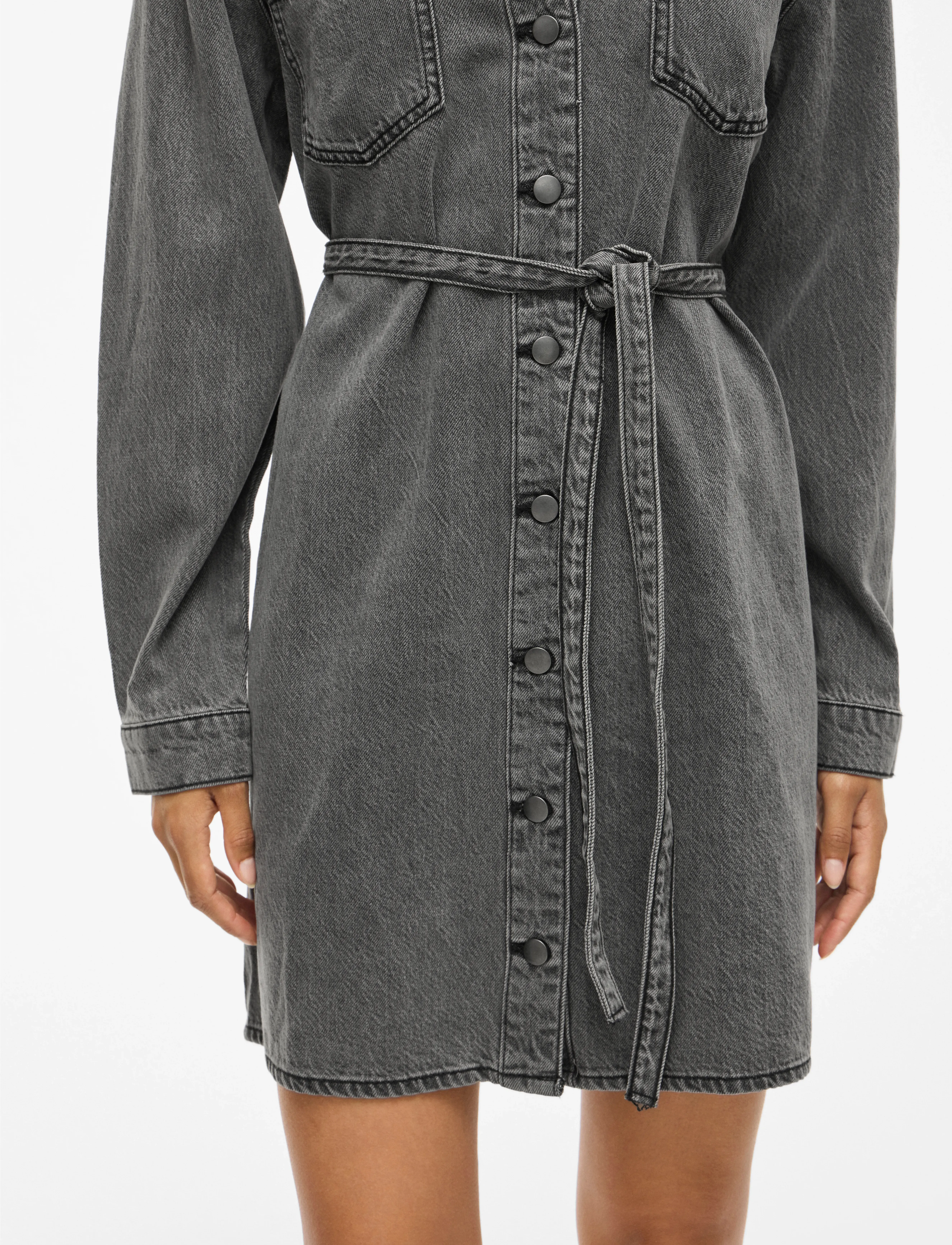 VILA Vikiki L/S Denim Shirt Dress Dgd skjortklänningar dam – bild 6
