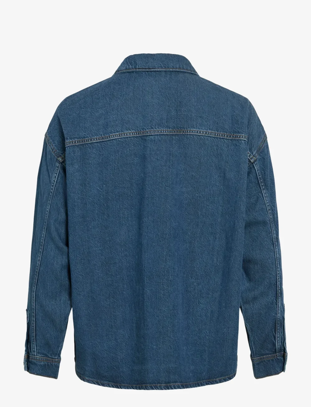 Vila - VIKIKI L/S DENIM SHIRT MBD - denimskjorter - medium blue denim - 1