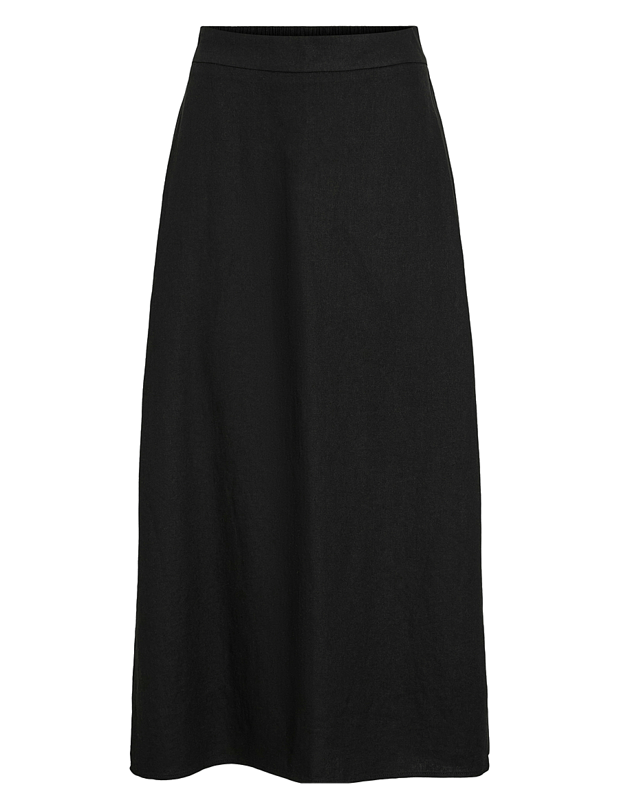 Vila - VIJOLANDA ANKLE SKIRT - midi-röcke - black - 1