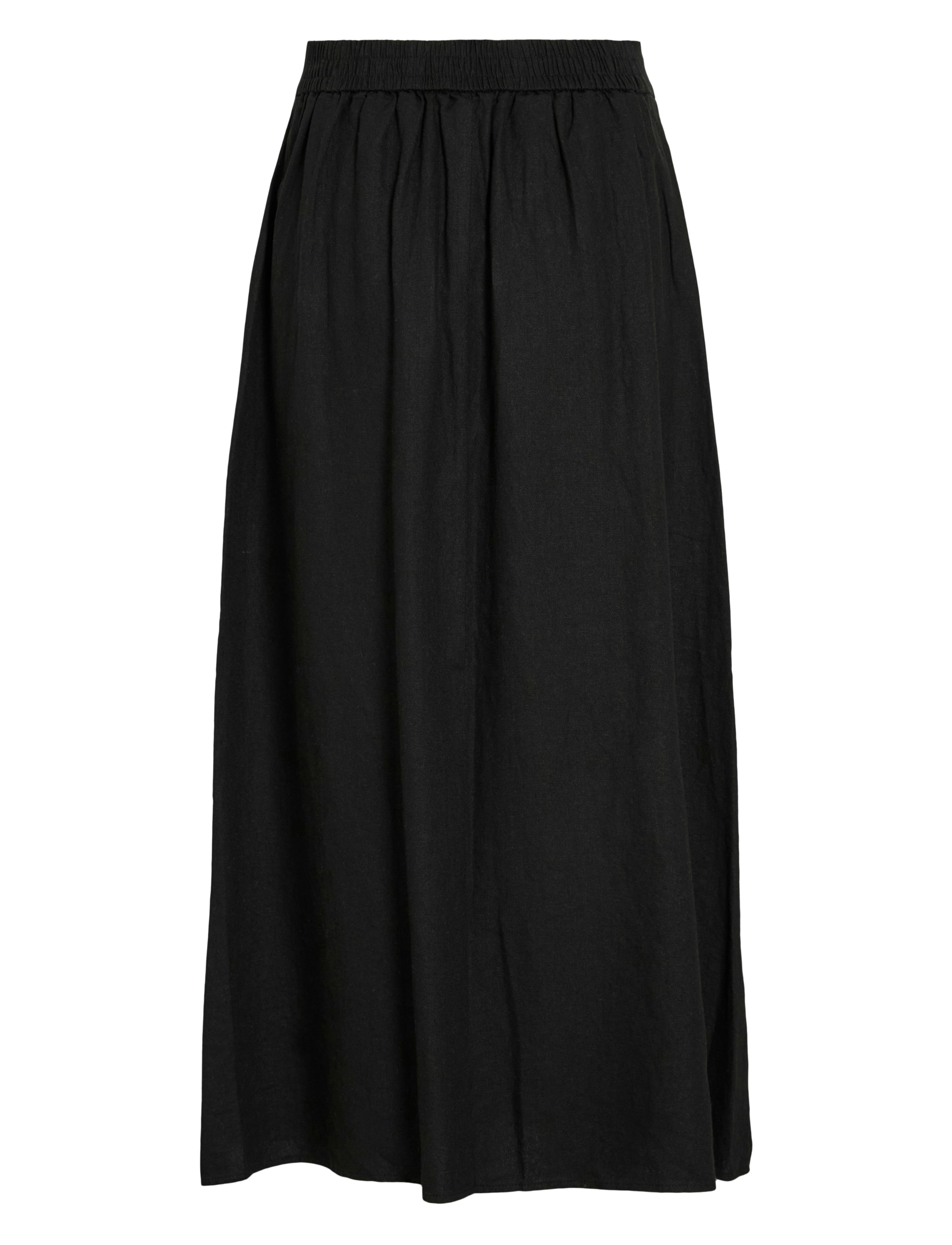 Vila - VIJOLANDA ANKLE SKIRT - midi kjolar - black - 2