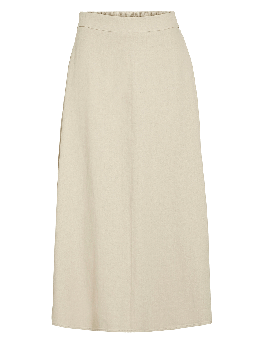 Vila - VIJOLANDA ANKLE SKIRT - midi-röcke - feather gray - 1