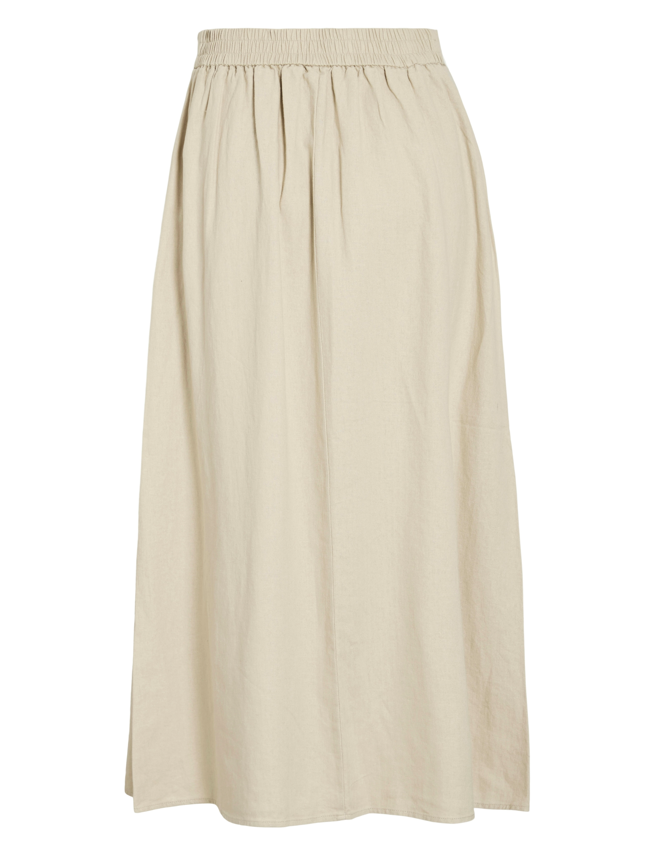 Vila - VIJOLANDA ANKLE SKIRT - midi-röcke - feather gray - 2