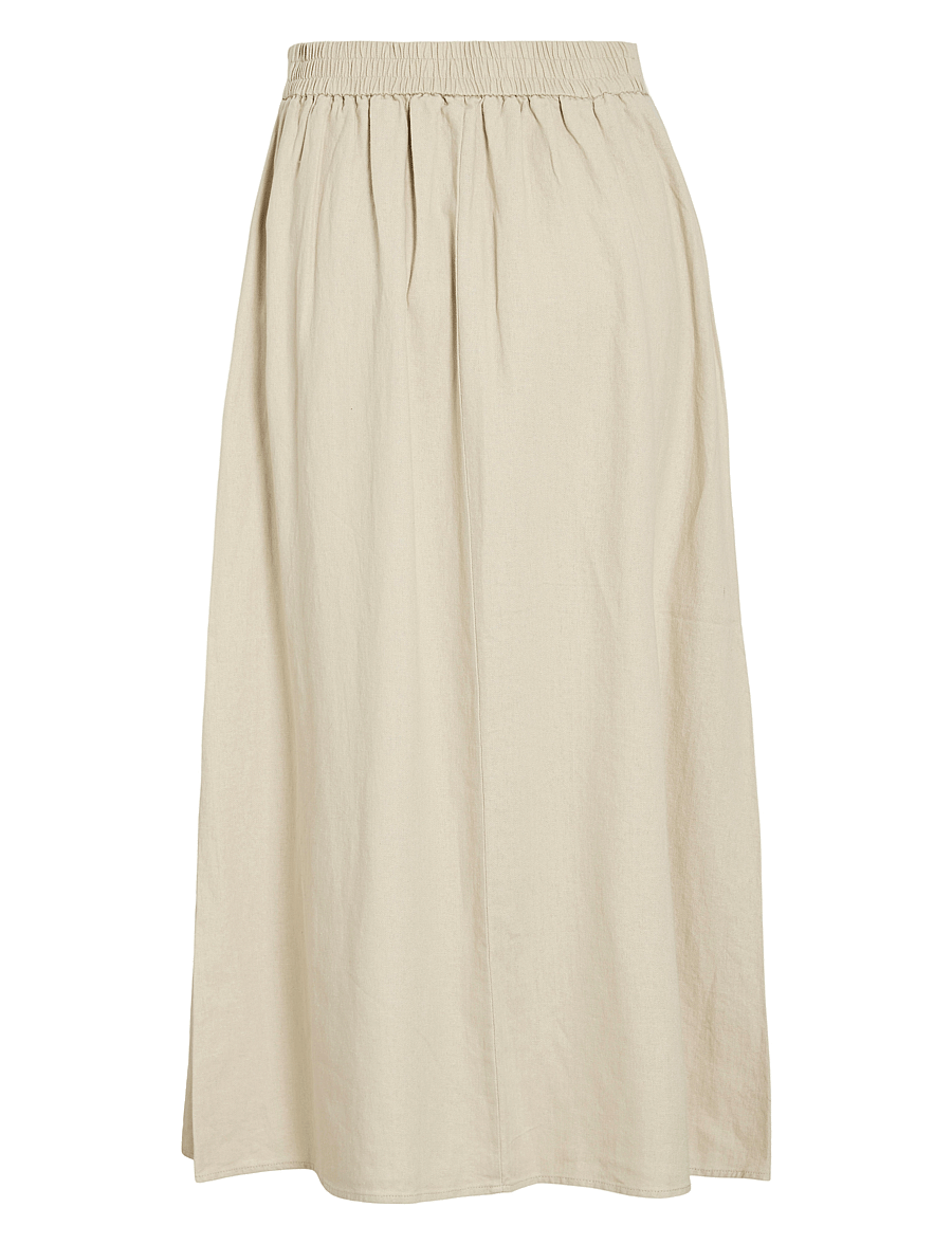 Vila - VIJOLANDA ANKLE SKIRT - midi-röcke - feather gray - 2