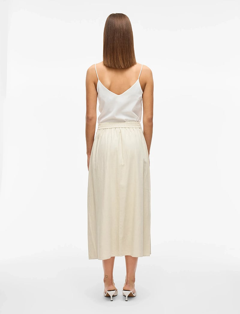 Vila - VIJOLANDA ANKLE SKIRT - midi-röcke - feather gray - 3