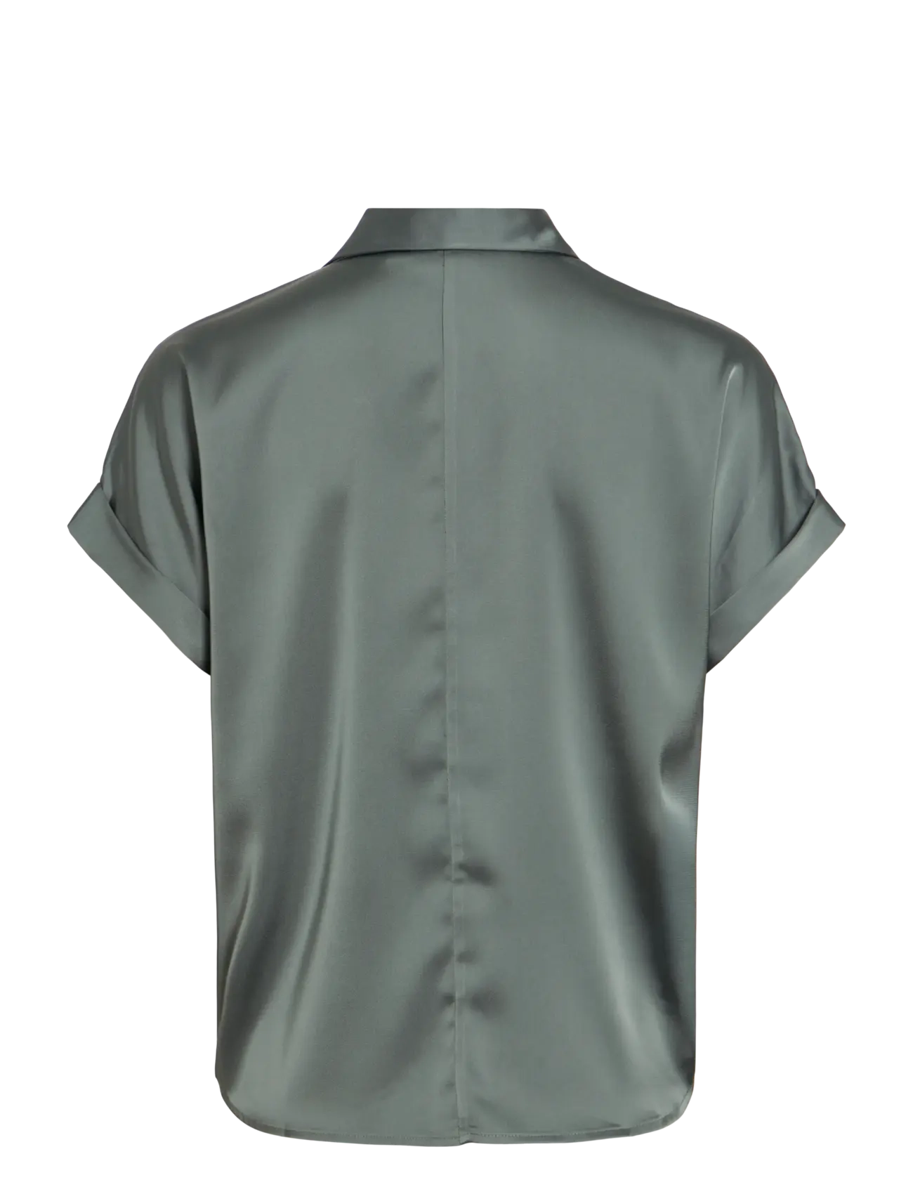Vila - VIENNA RAVENNA S/S TOP - NOOS - lühikeste varrukatega särgid - balsam green - 2