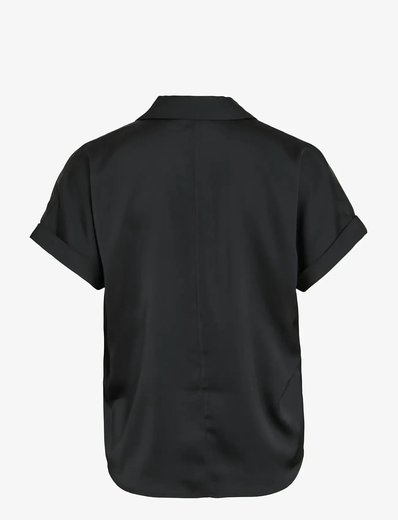 Vila - VIENNA RAVENNA S/S TOP - NOOS - stytterma skyrtur - black beauty - 2