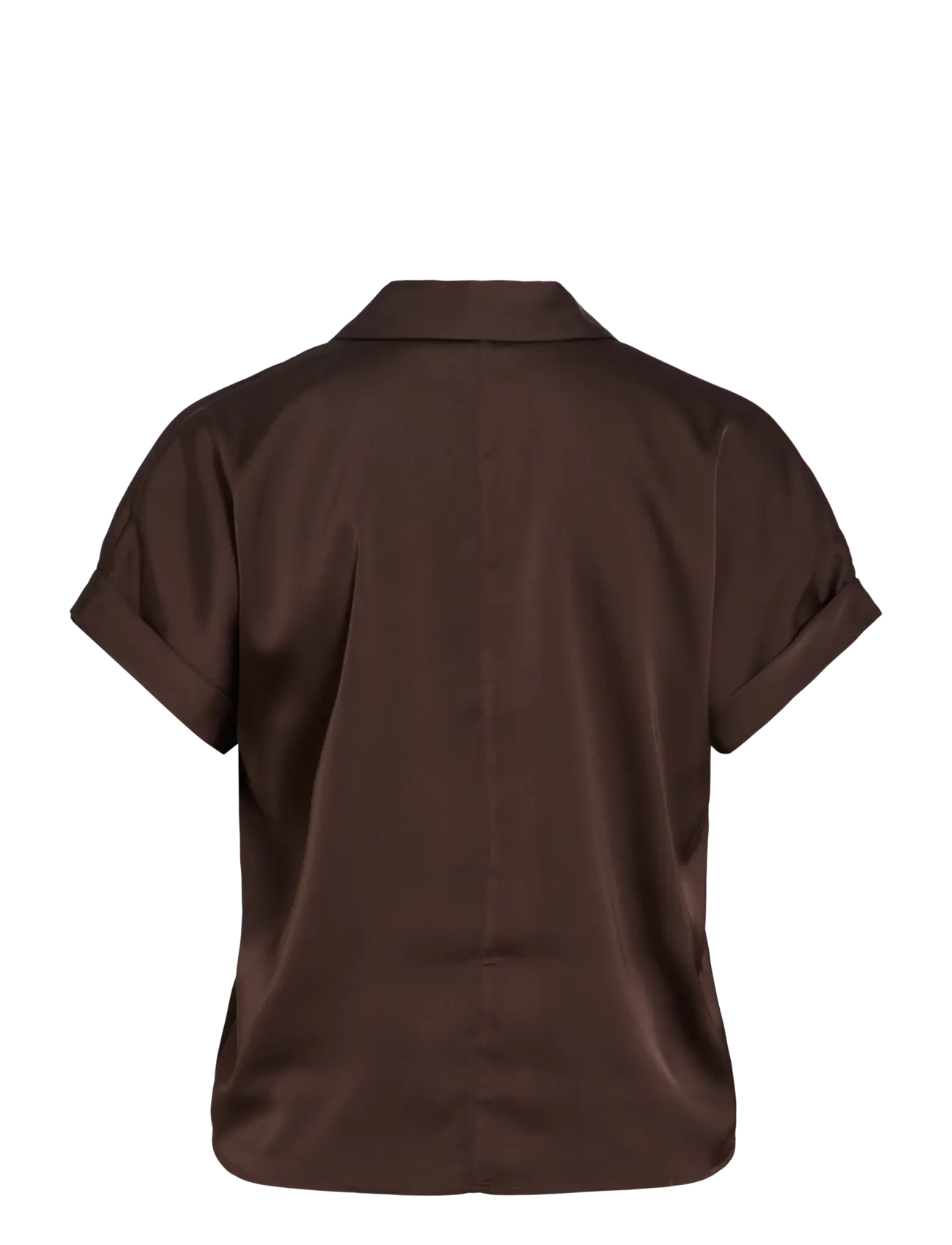 Vila - VIENNA RAVENNA S/S TOP - NOOS - kortærmede skjorter - coffee bean - 2