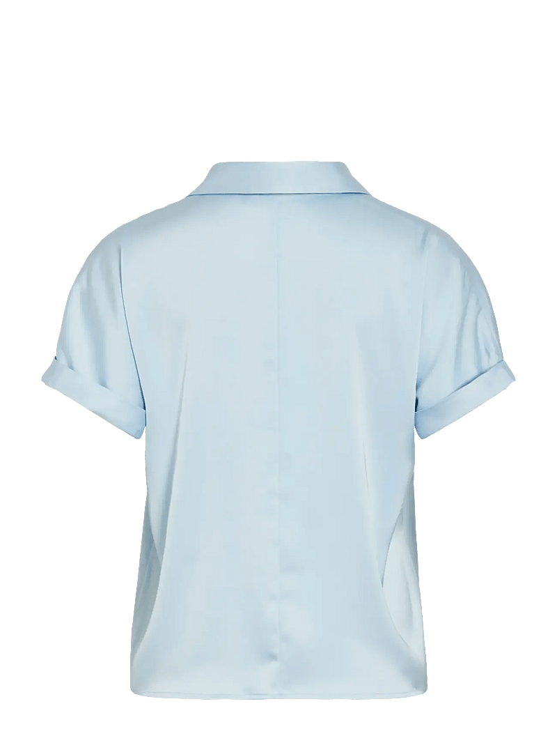 Vila - VIENNA RAVENNA S/S TOP - NOOS - kurzärmlige hemden - nantucket breeze - 2