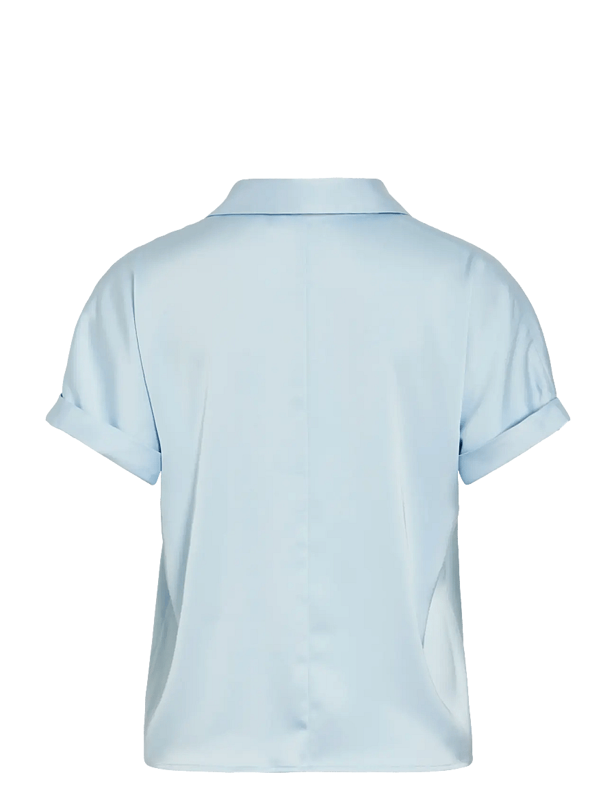 Vila - VIENNA RAVENNA S/S TOP - NOOS - kurzärmlige hemden - nantucket breeze - 2