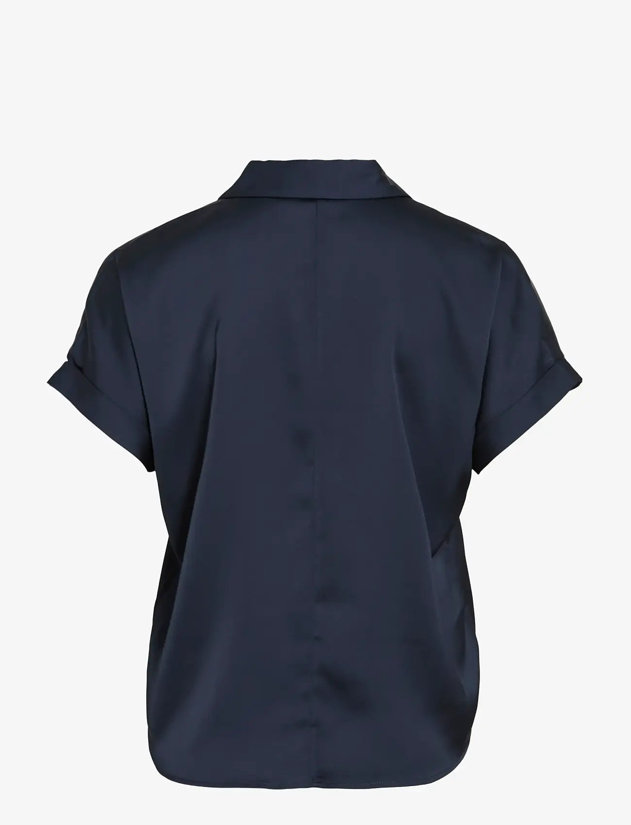 Vila - VIENNA RAVENNA S/S TOP - NOOS - kortærmede skjorter - navy blazer - 2