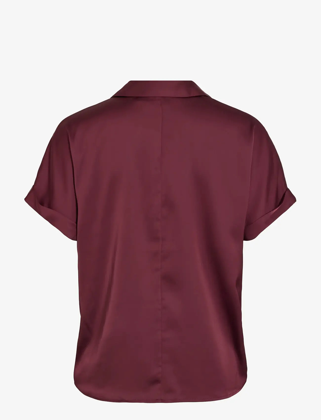 Vila - VIENNA RAVENNA S/S TOP - NOOS - kortærmede skjorter - port royale - 2
