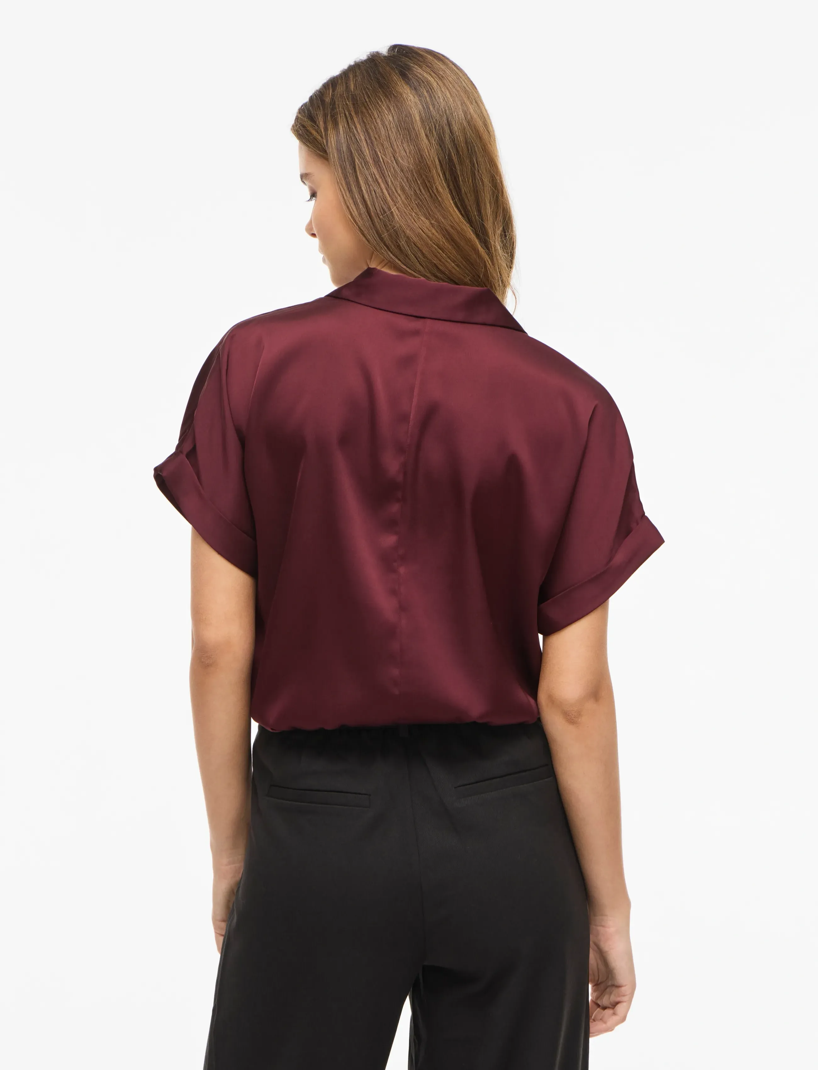 Vila - VIENNA RAVENNA S/S TOP - NOOS - kurzärmlige hemden - port royale - 3