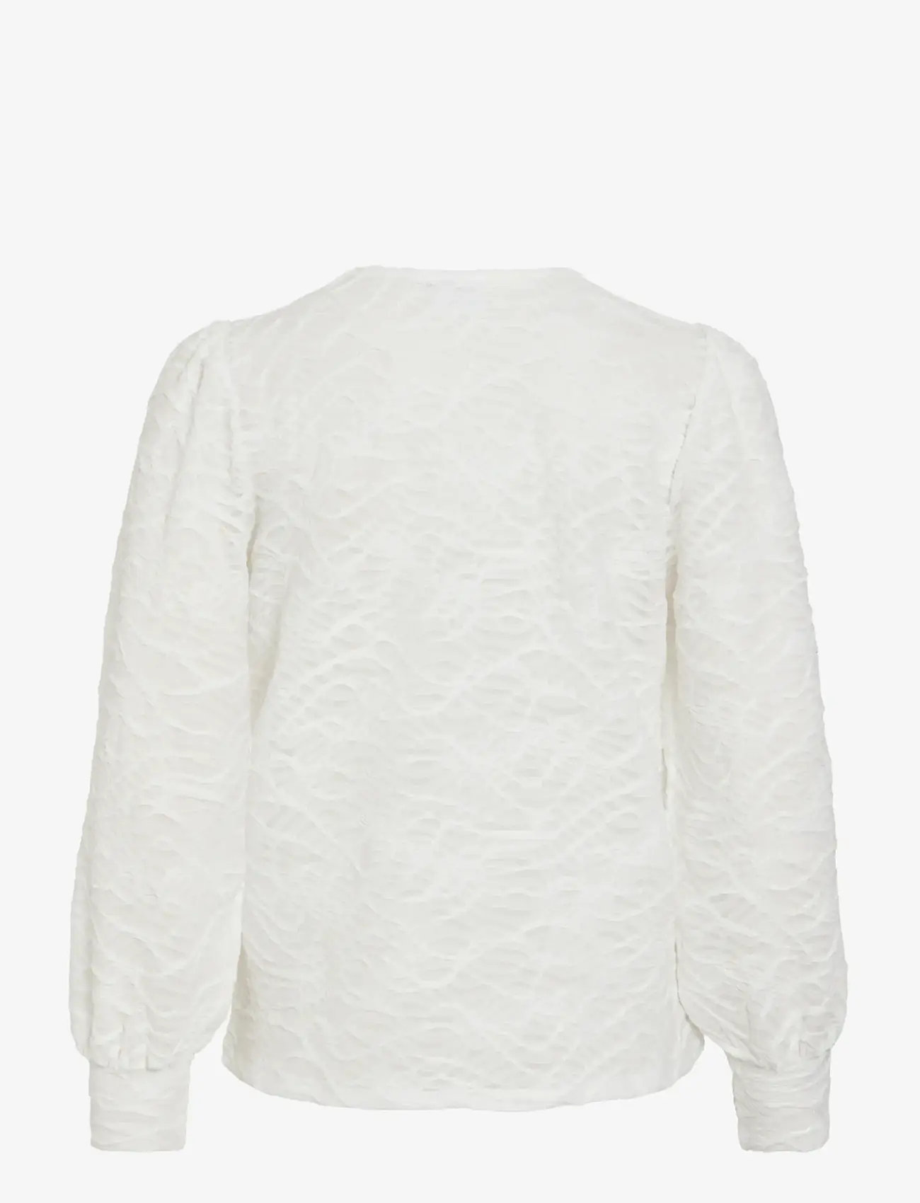 Vila - VIFINA L/S O-NECK TOP - NOOS - long sleeved blouses - cloud dancer - 2