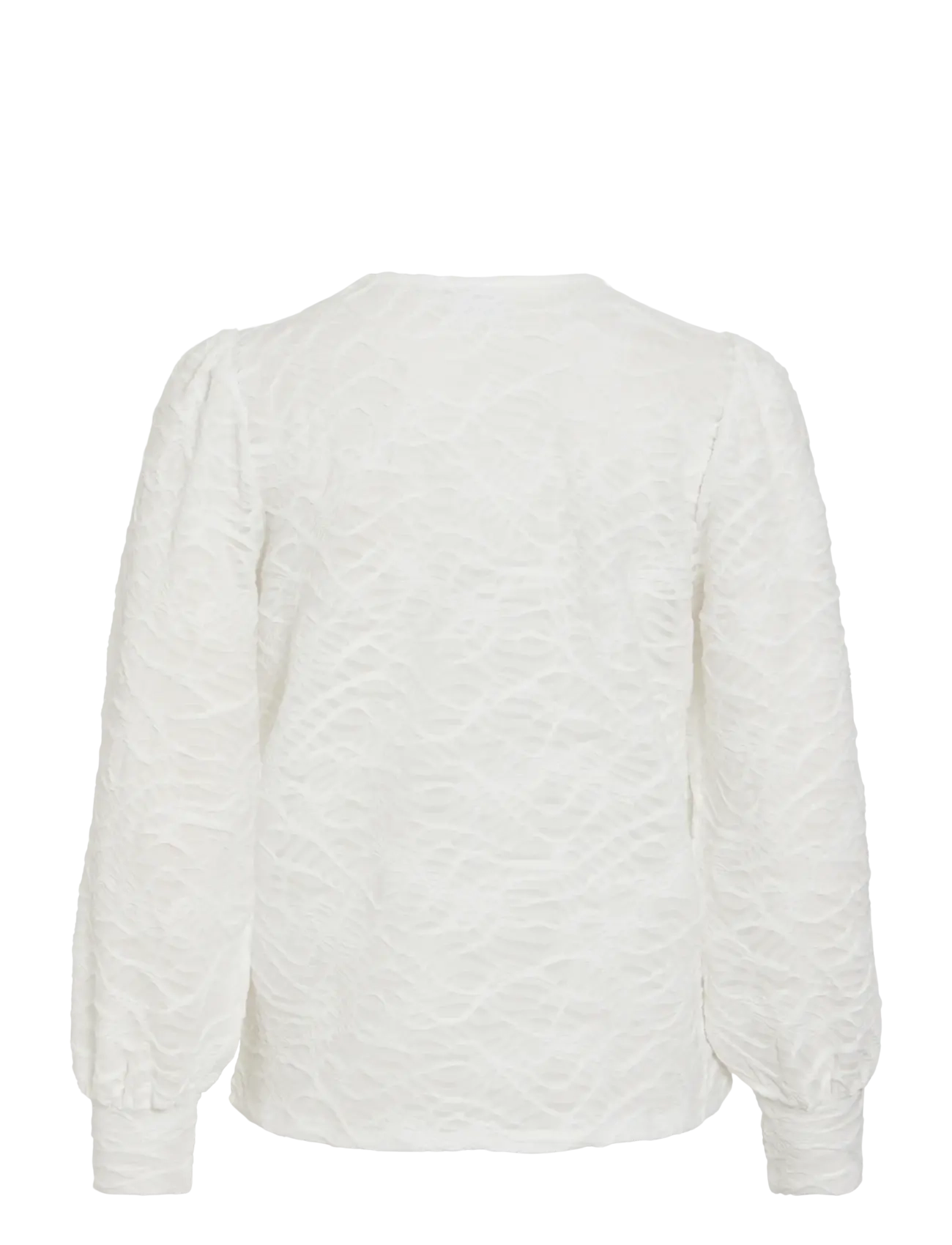 Vila - VIFINA L/S O-NECK TOP - NOOS - long sleeved blouses - cloud dancer - 2