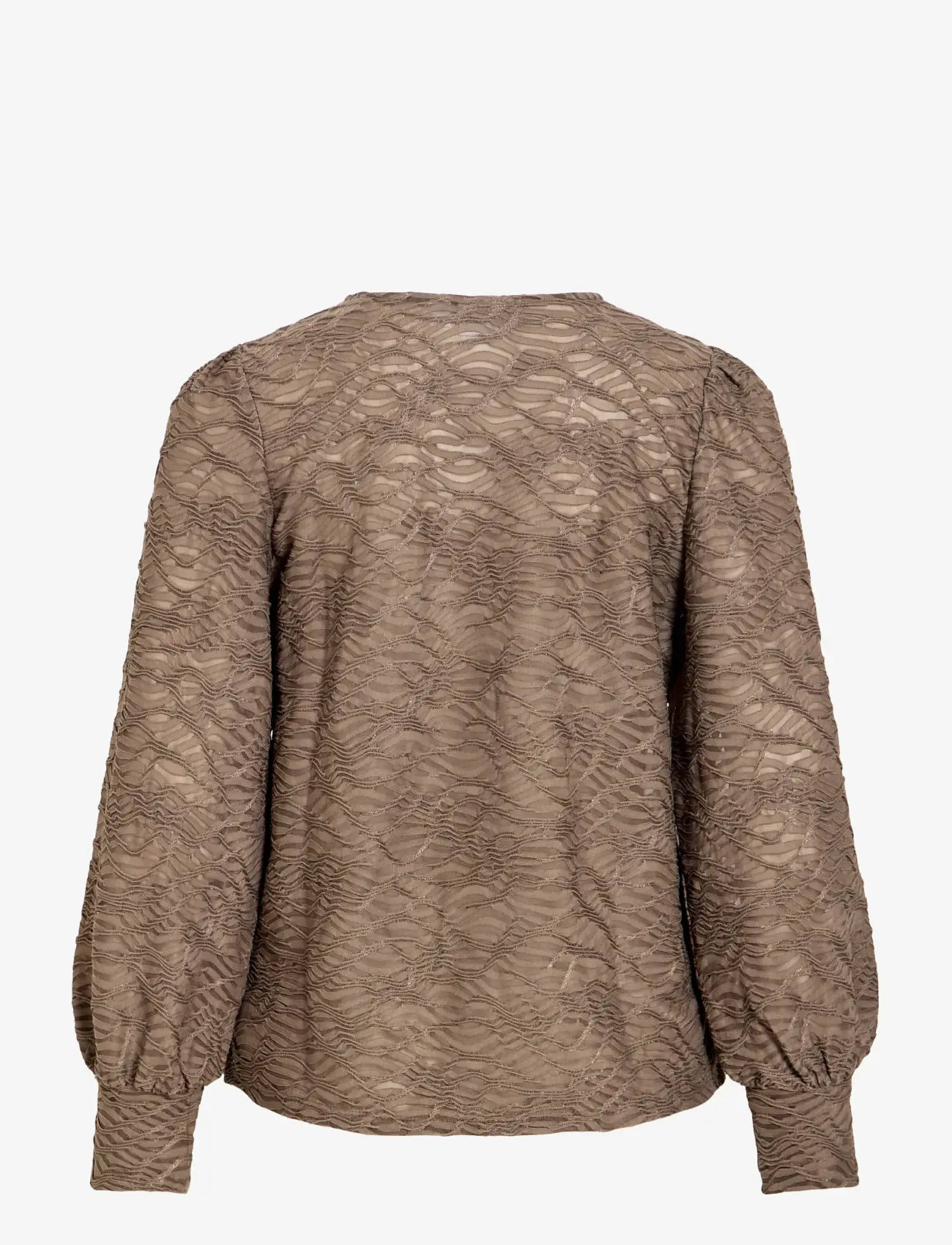 Vila - VIFINA L/S O-NECK TOP - NOOS - langærmede bluser - falcon - 2