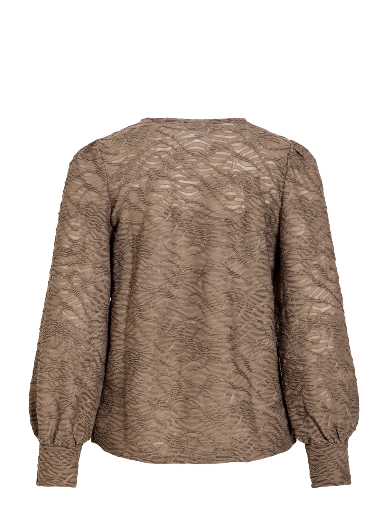 Vila - VIFINA L/S O-NECK TOP - NOOS - langærmede bluser - falcon - 2