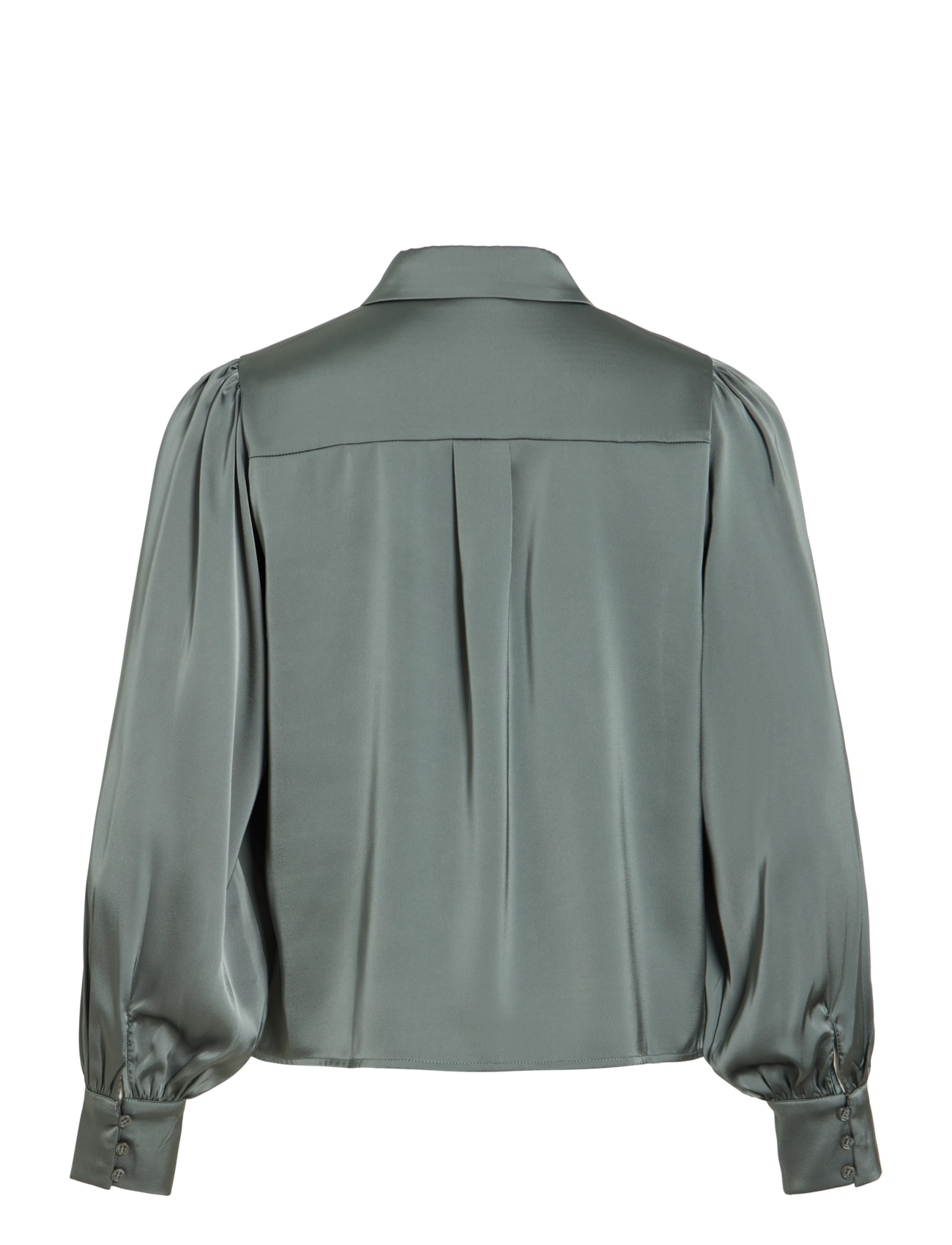 Vila - VIENNA RAVENNA L/S BALLOON SHIRT - NOOS - long-sleeved shirts - balsam green - 2