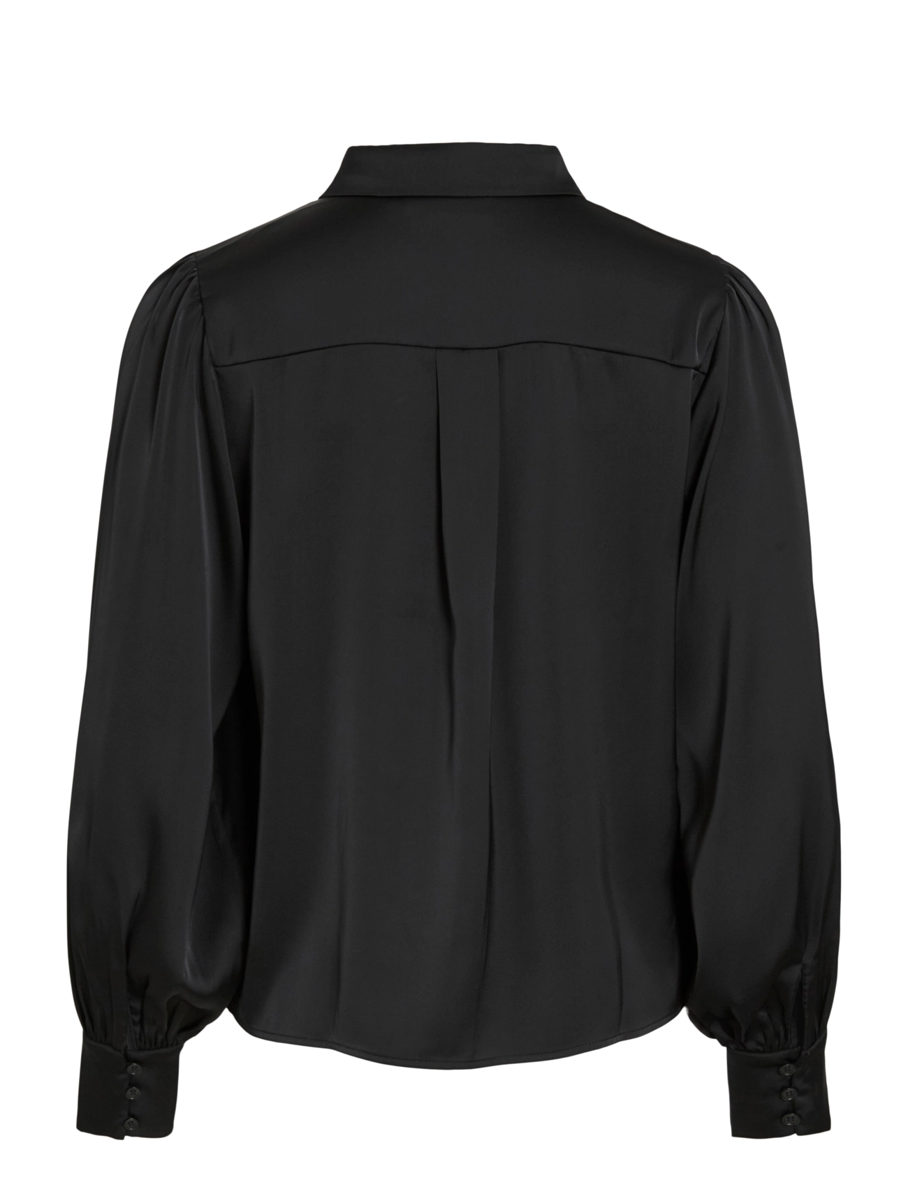 Vila - VIENNA RAVENNA L/S BALLOON SHIRT - NOOS - langärmlige hemden - black beauty - 2