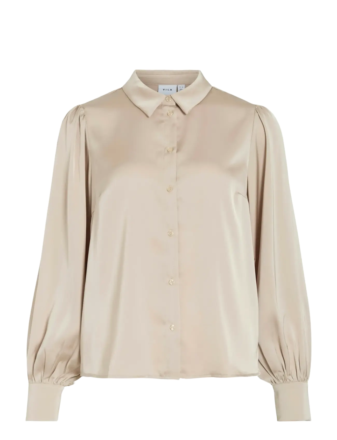VILA Vienna Ravenna L/S Balloon Shirt - Noos Beige - 36 - Damen