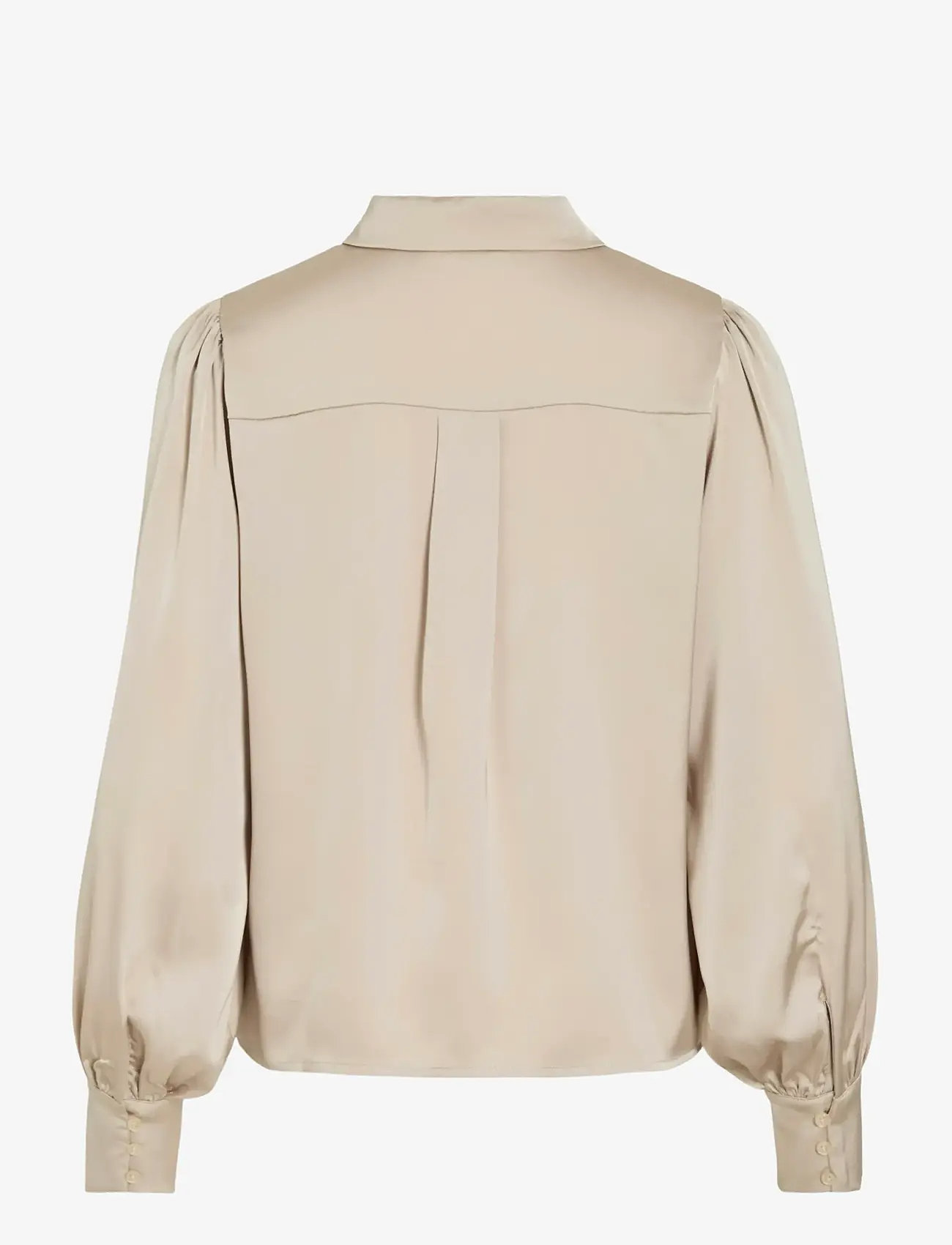 Vila - VIENNA RAVENNA L/S BALLOON SHIRT - NOOS - langärmlige hemden - cement - 2