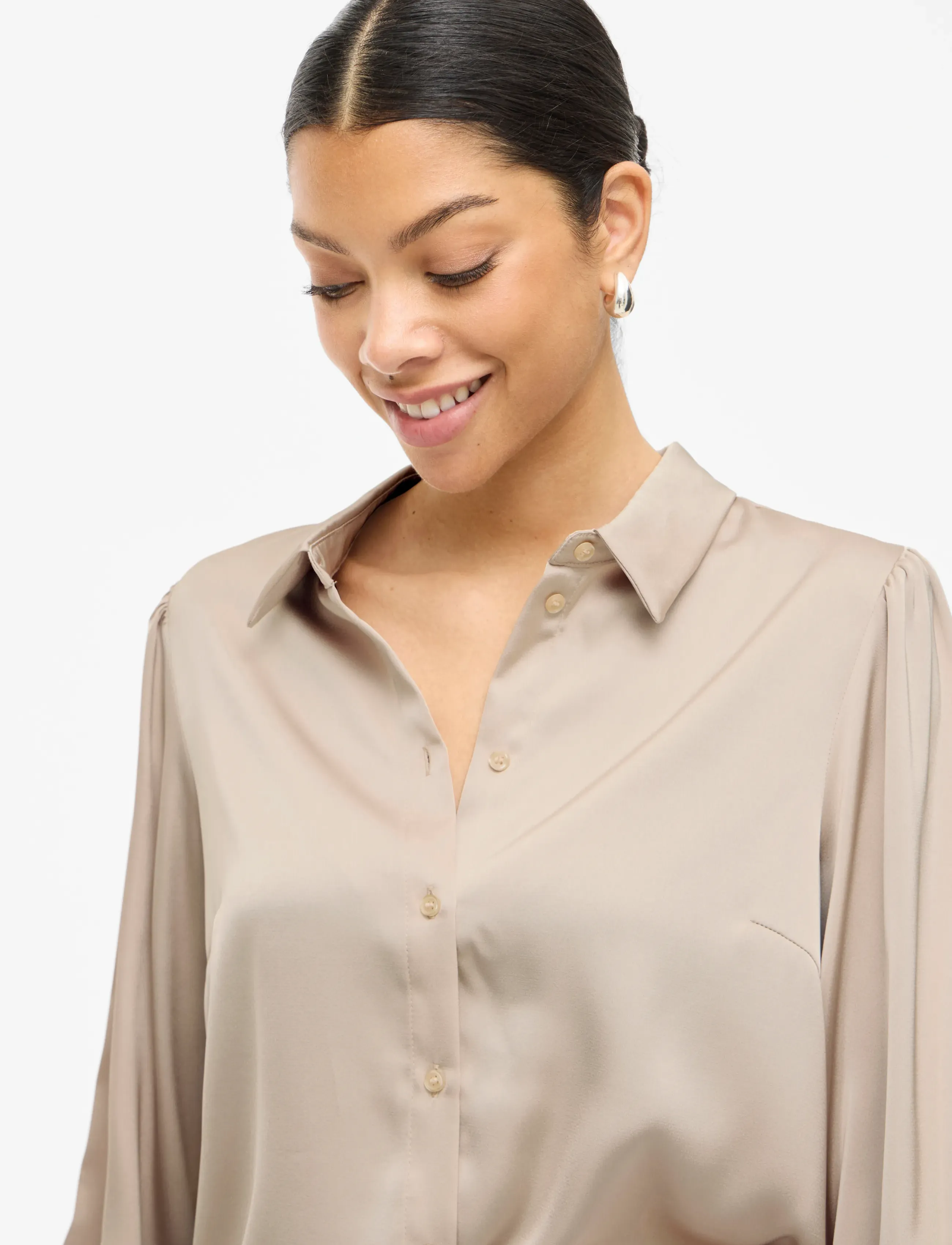 VILA Vienna Ravenna L/S Balloon Shirt Noos skjortor dam – bild 5