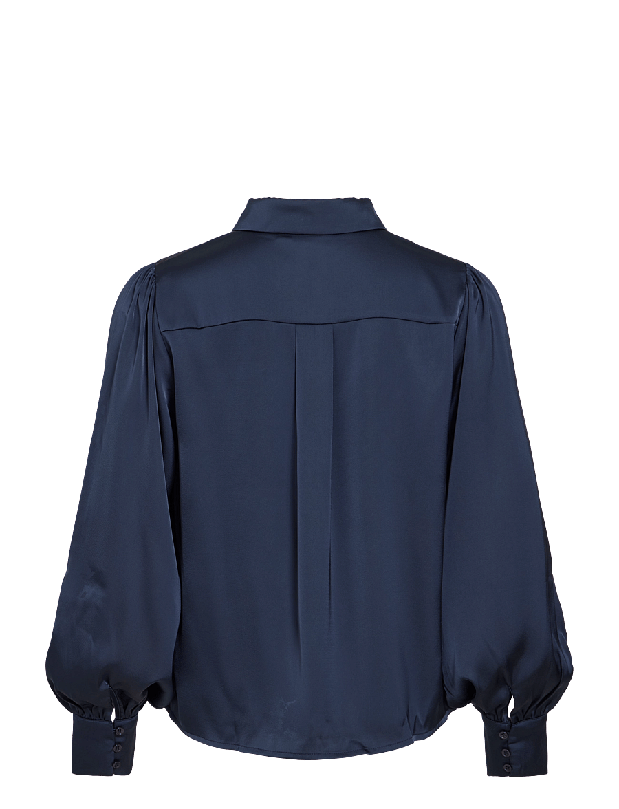 Vila - VIENNA RAVENNA L/S BALLOON SHIRT - NOOS - langärmlige hemden - navy blazer - 2