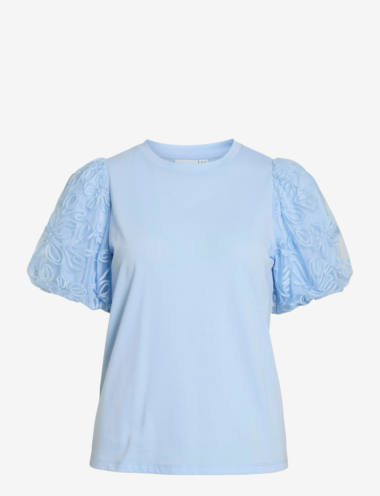 Vila - VISIMONIA O-NECK S/S TOP/1 - kortærmede bluser - kentucky blue - 0