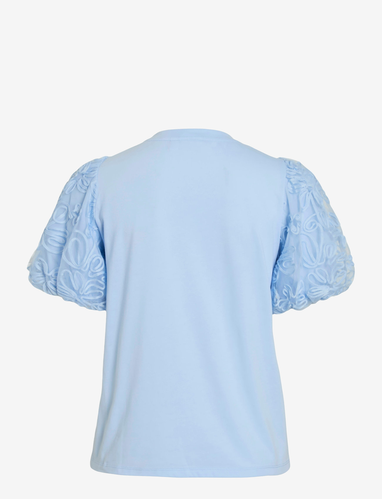 Vila - VISIMONIA O-NECK S/S TOP/1 - kortærmede bluser - kentucky blue - 1