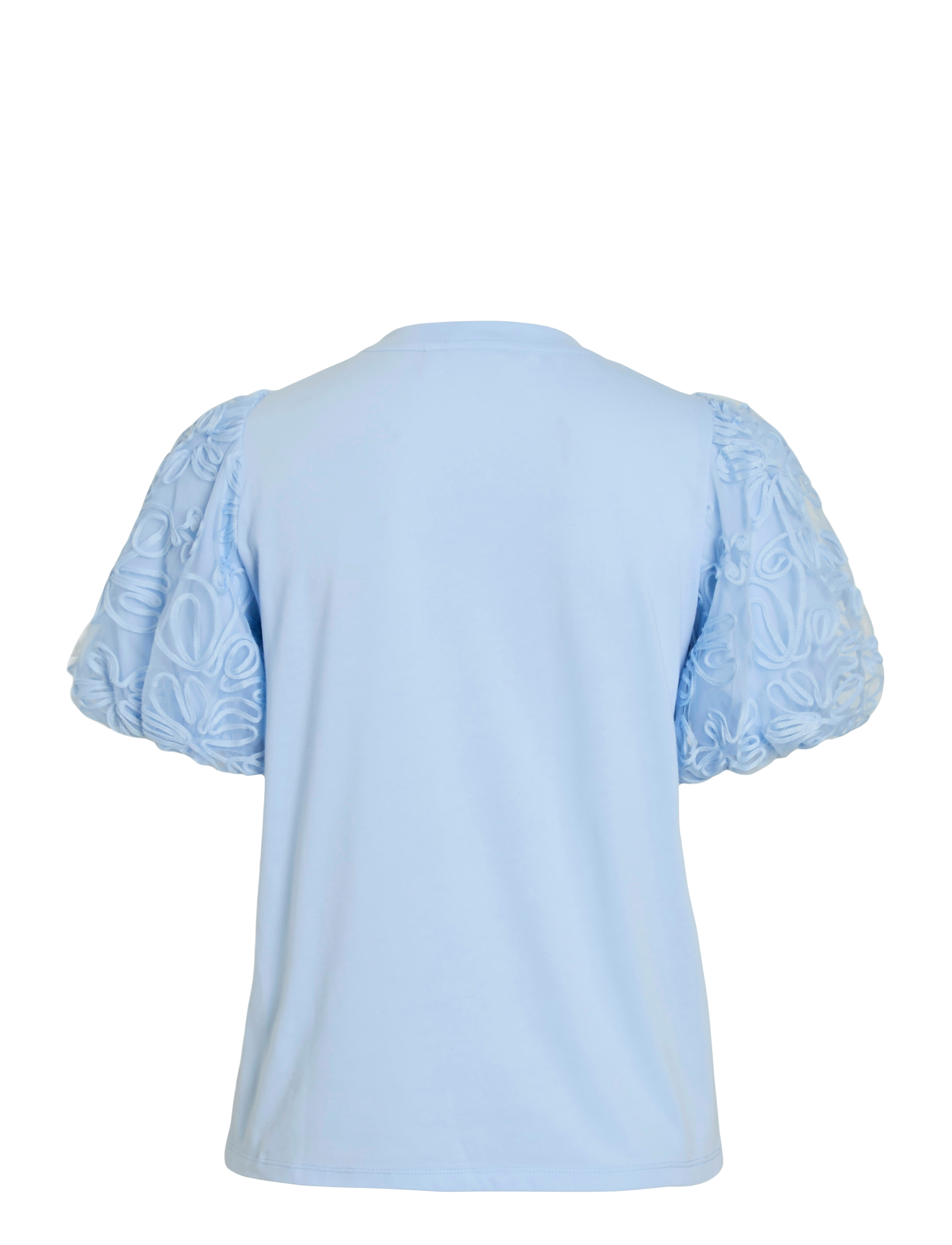Vila - VISIMONIA O-NECK S/S TOP/1 - blouses korte mouwen - kentucky blue - 2