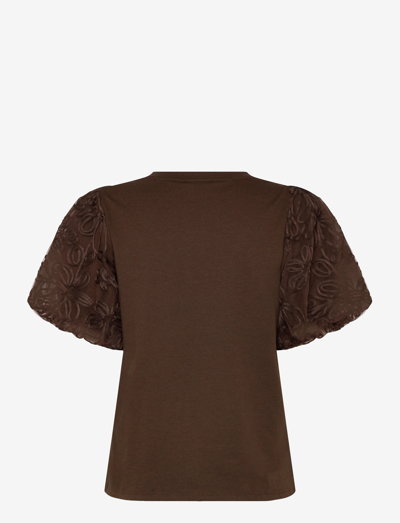 Vila - VISIMONIA O-NECK S/S TOP/1 - kortærmede bluser - slate black - 1
