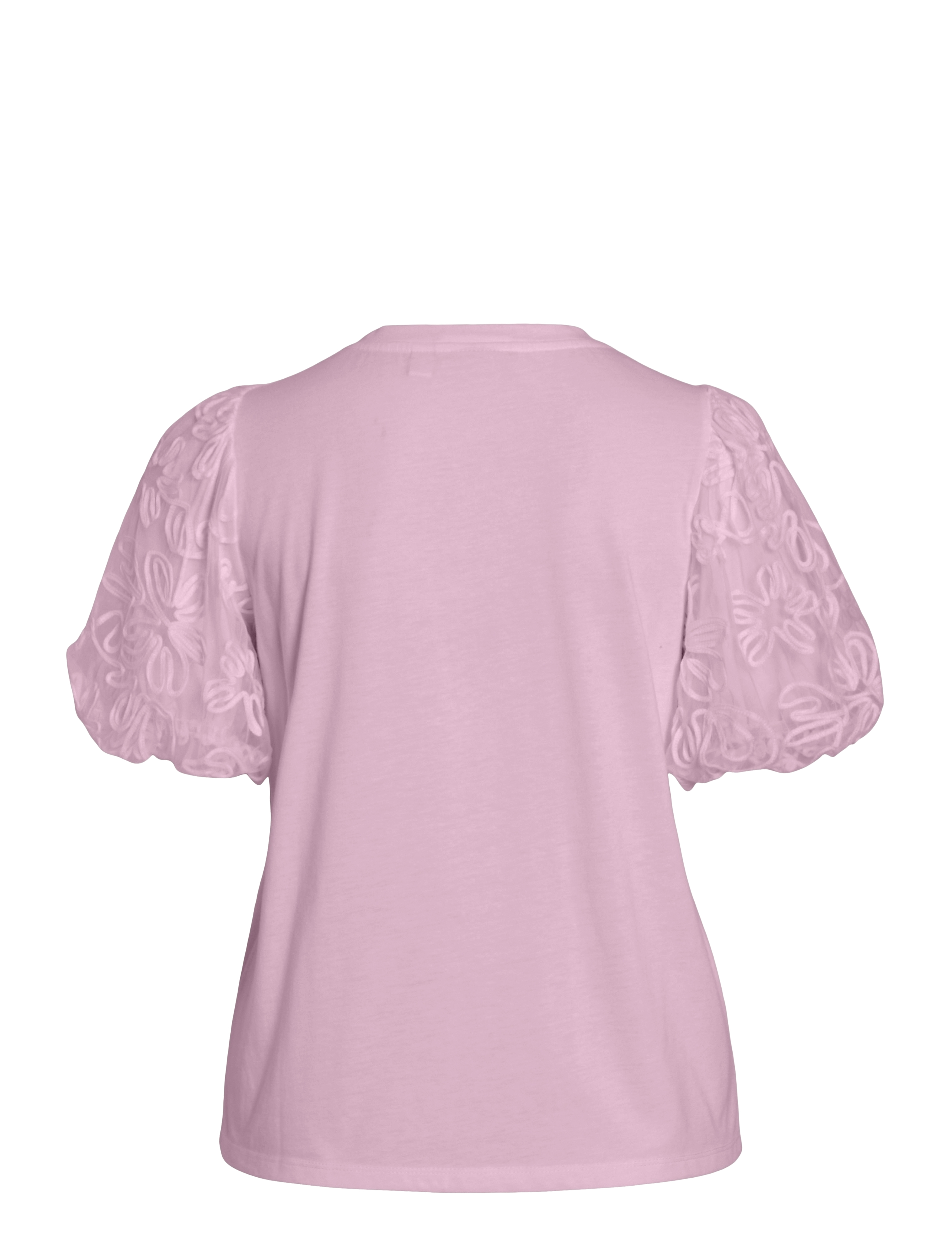 Vila - VISIMONIA O-NECK S/S TOP/1 - kurzämlige blusen - winsome orchid - 2