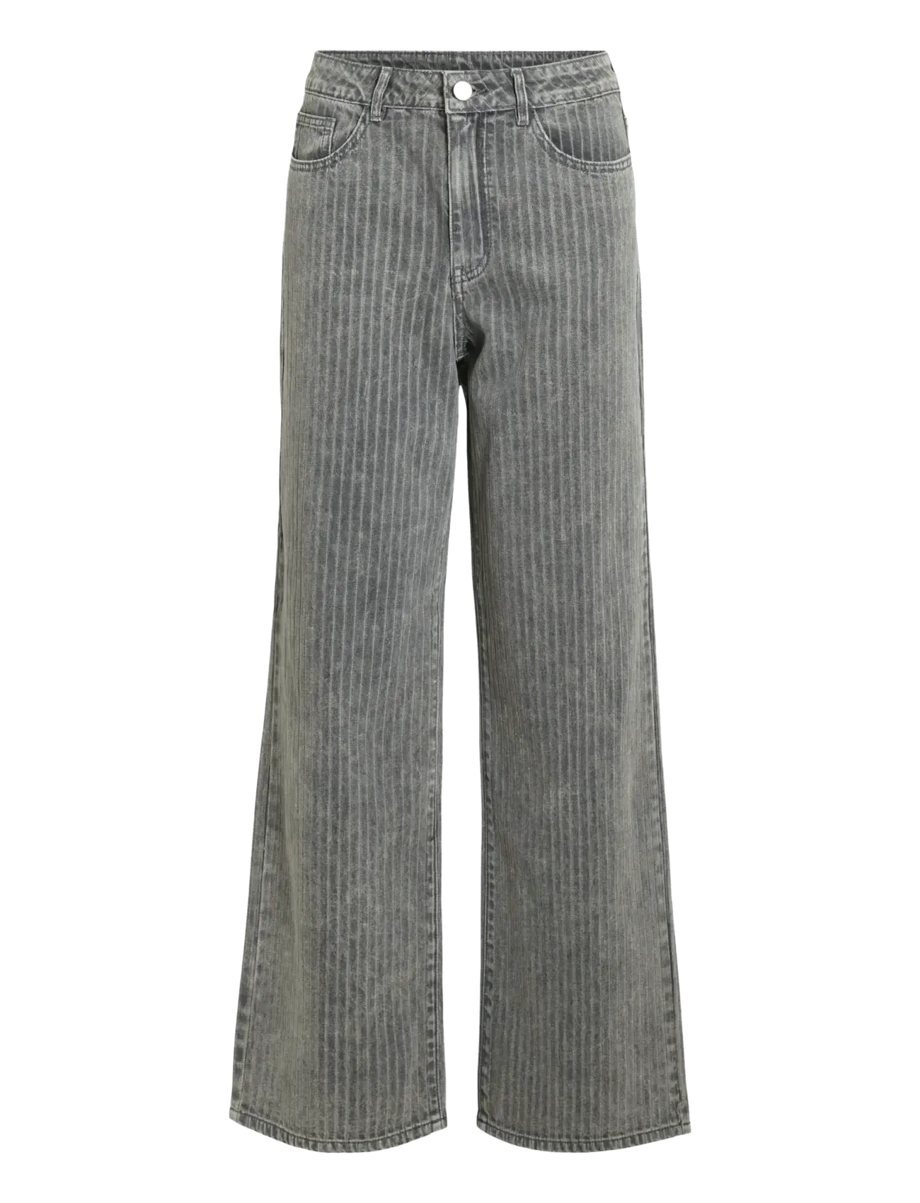 VILA Vifreya Arie Hw Wide Jeans 023/Bfs Grau - 34 - Damen