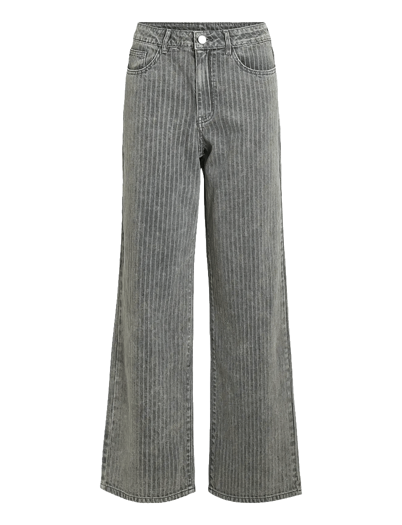 Vila - VIFREYA ARIE HW WIDE JEANS 023/BFS - wide leg jeans - dark grey denim - 1