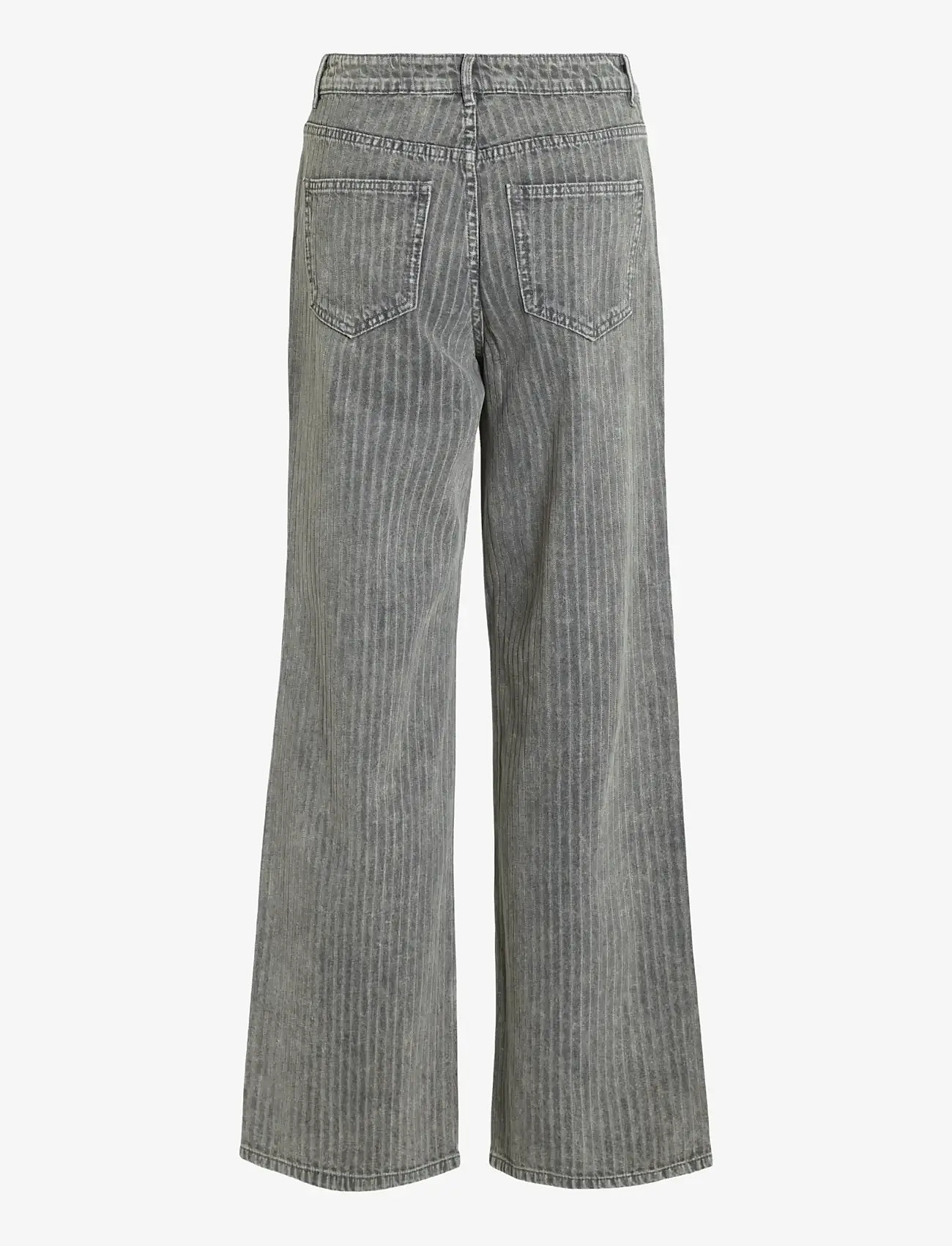 Vila - VIFREYA ARIE HW WIDE JEANS 023/BFS - hosen mit weitem bein - dark grey denim - 2