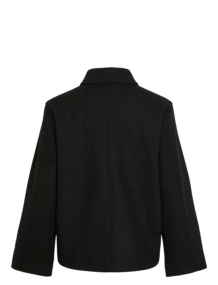Vila - VICLAUDIA L/S JACKET- NOOS - talvejoped - black beauty - 2