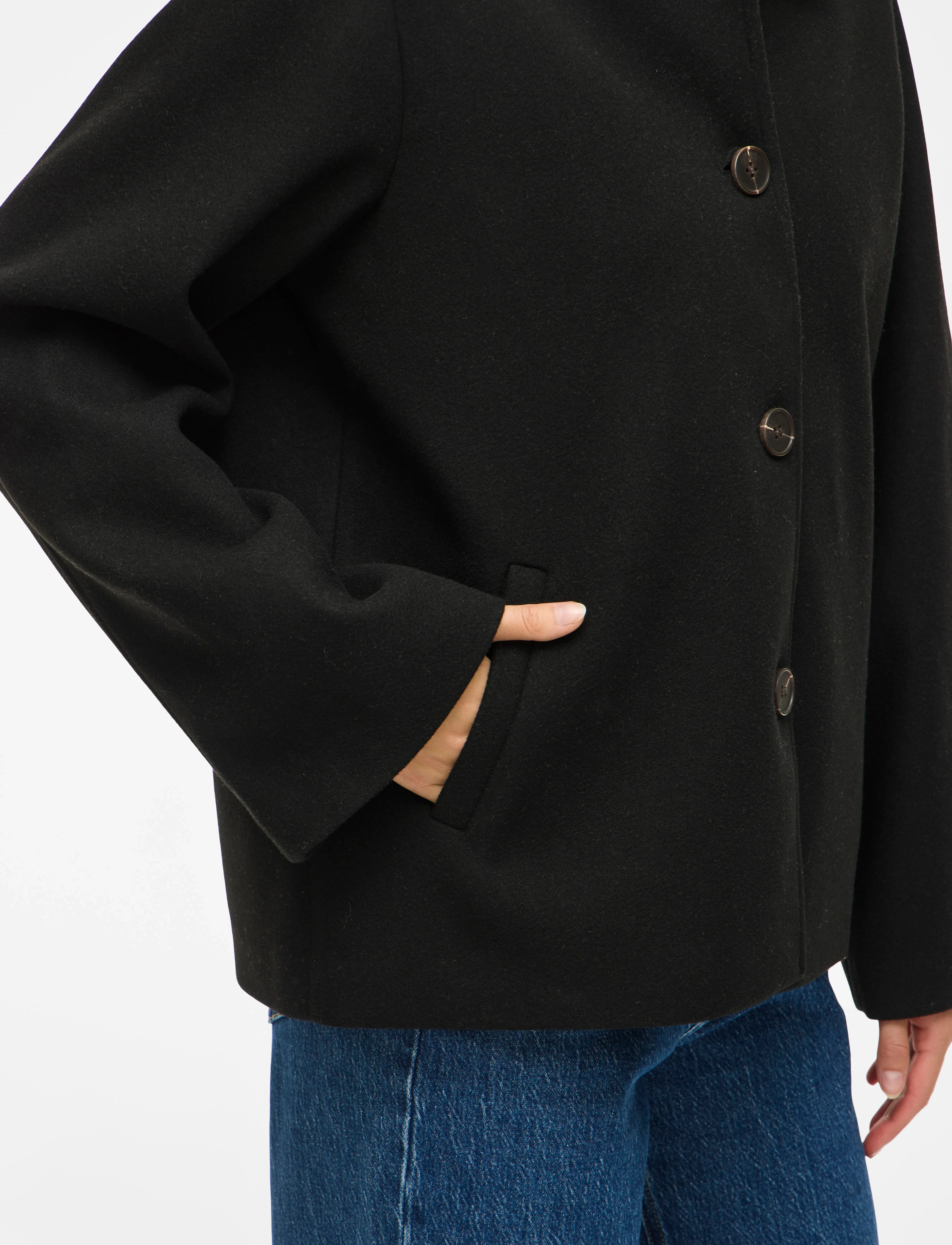Vila - VICLAUDIA L/S JACKET- NOOS - winterjacken - black beauty - 4