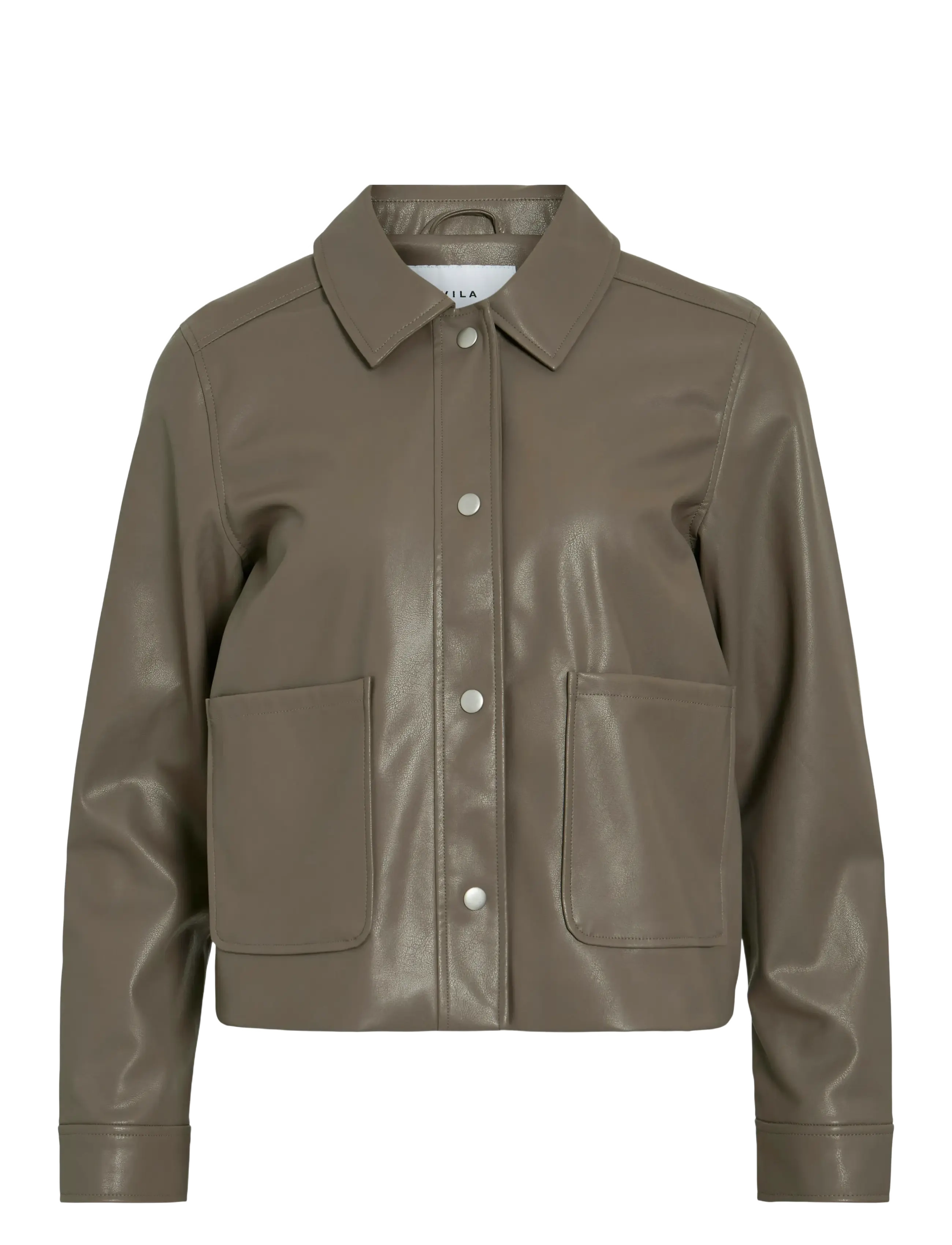 VILA Vihellium Kurz Jacke - Noos Braun - 42 - Damen