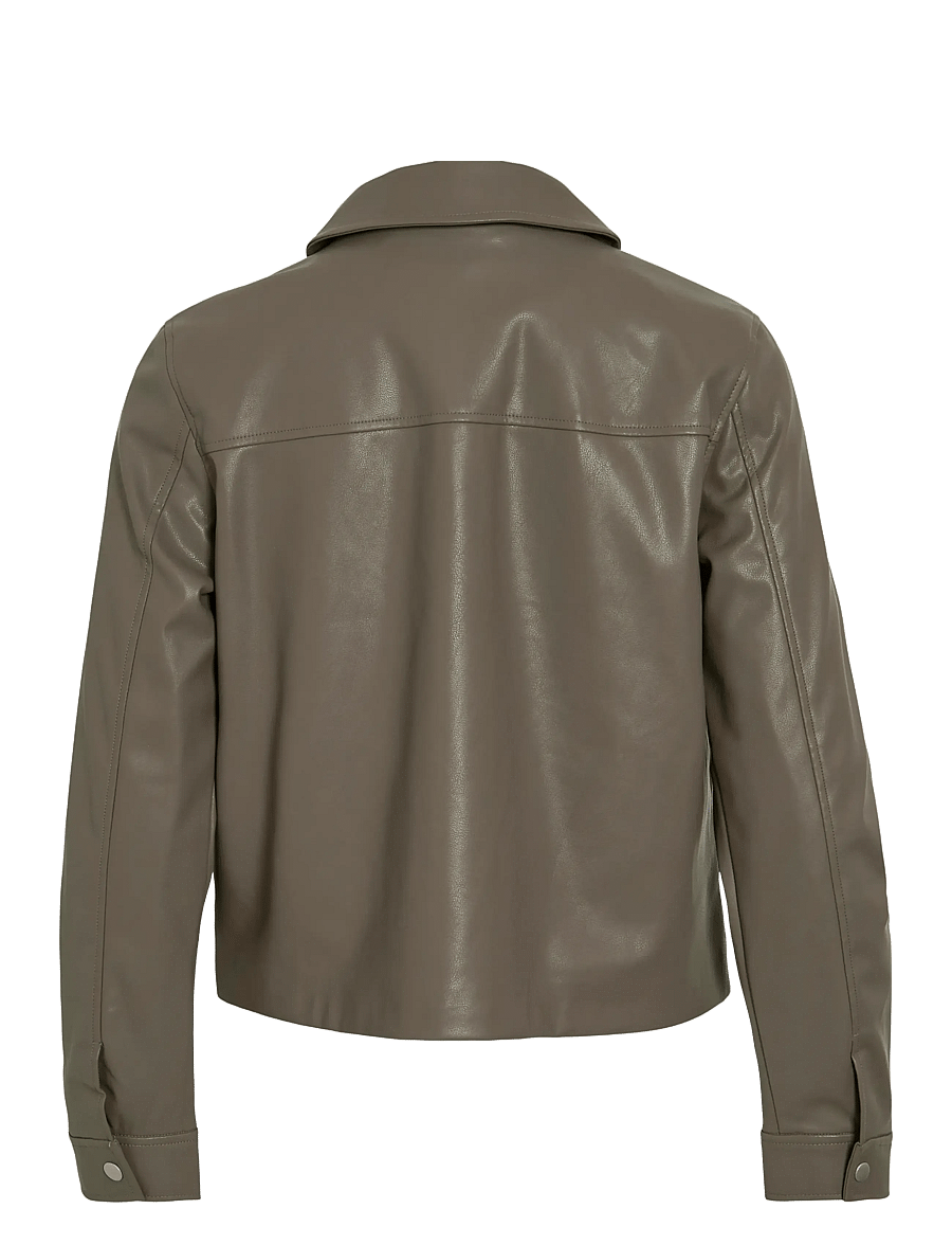 Vila - VIHELLIUM SHORT JACKET - NOOS - nahktagid - falcon - 2