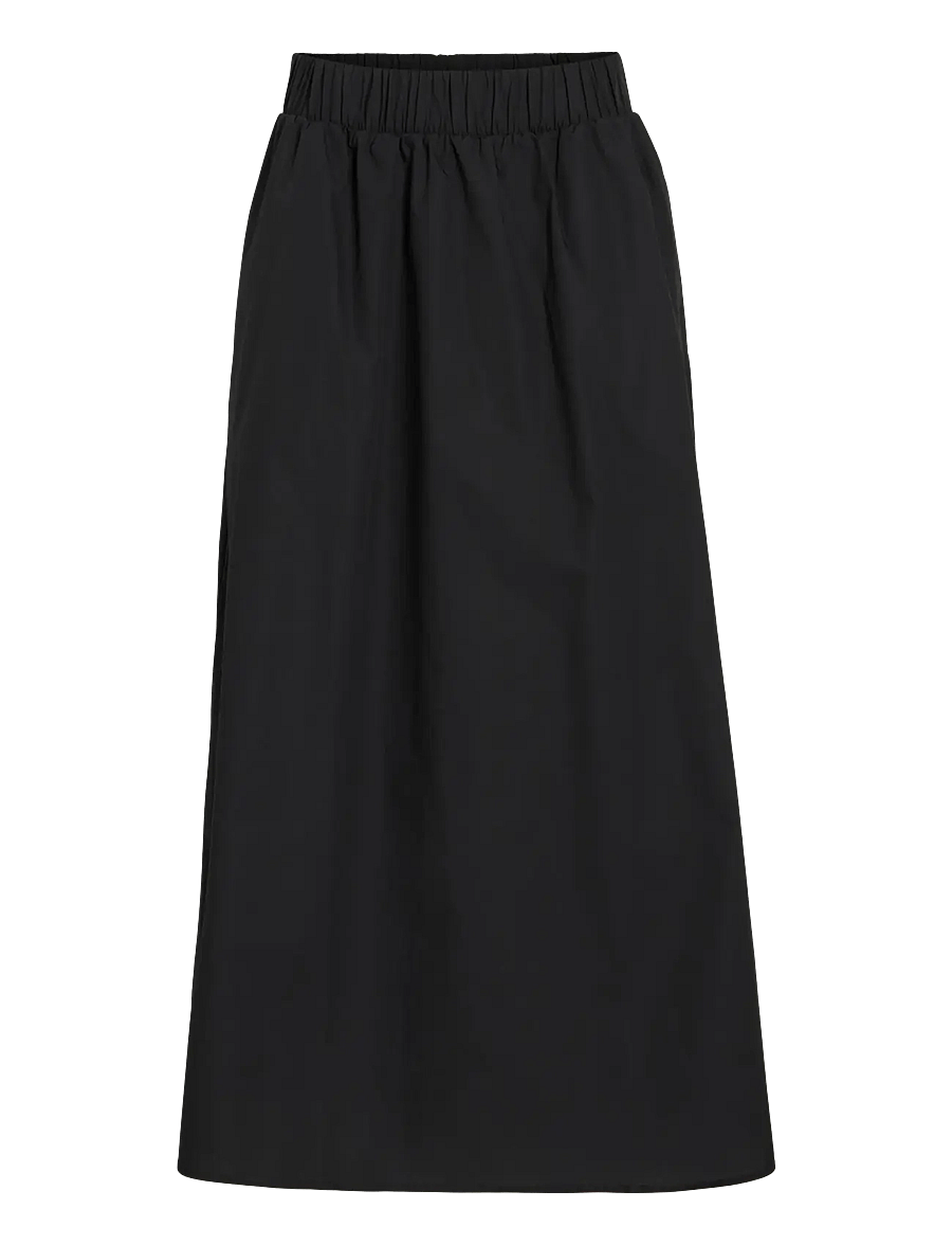 Vila - VISOPHIE HW ANKLE SKIRT - NOOS - midiseelikud - black beauty - 1
